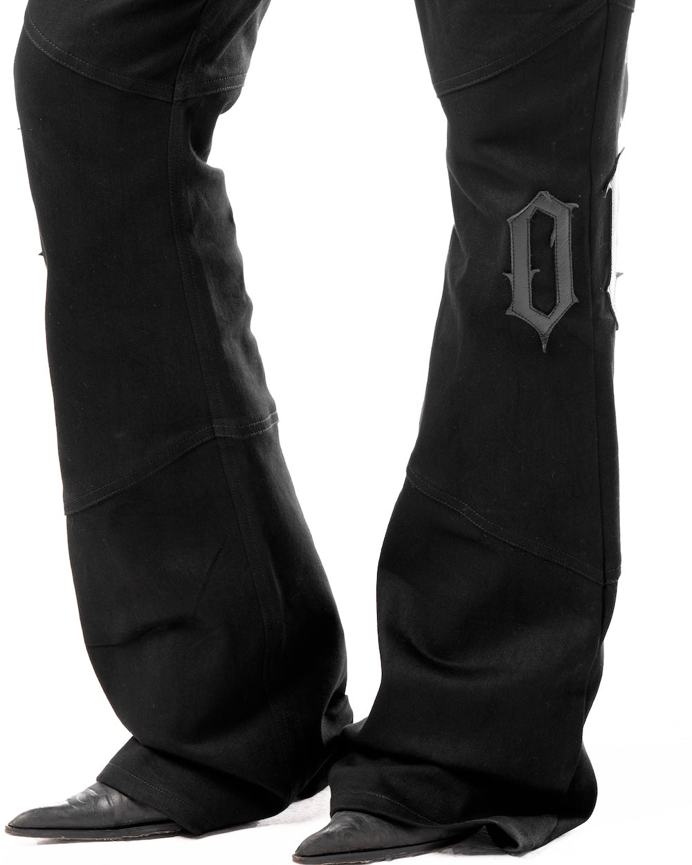 MAMAFIA 01 FLARED JEANS - BLACK