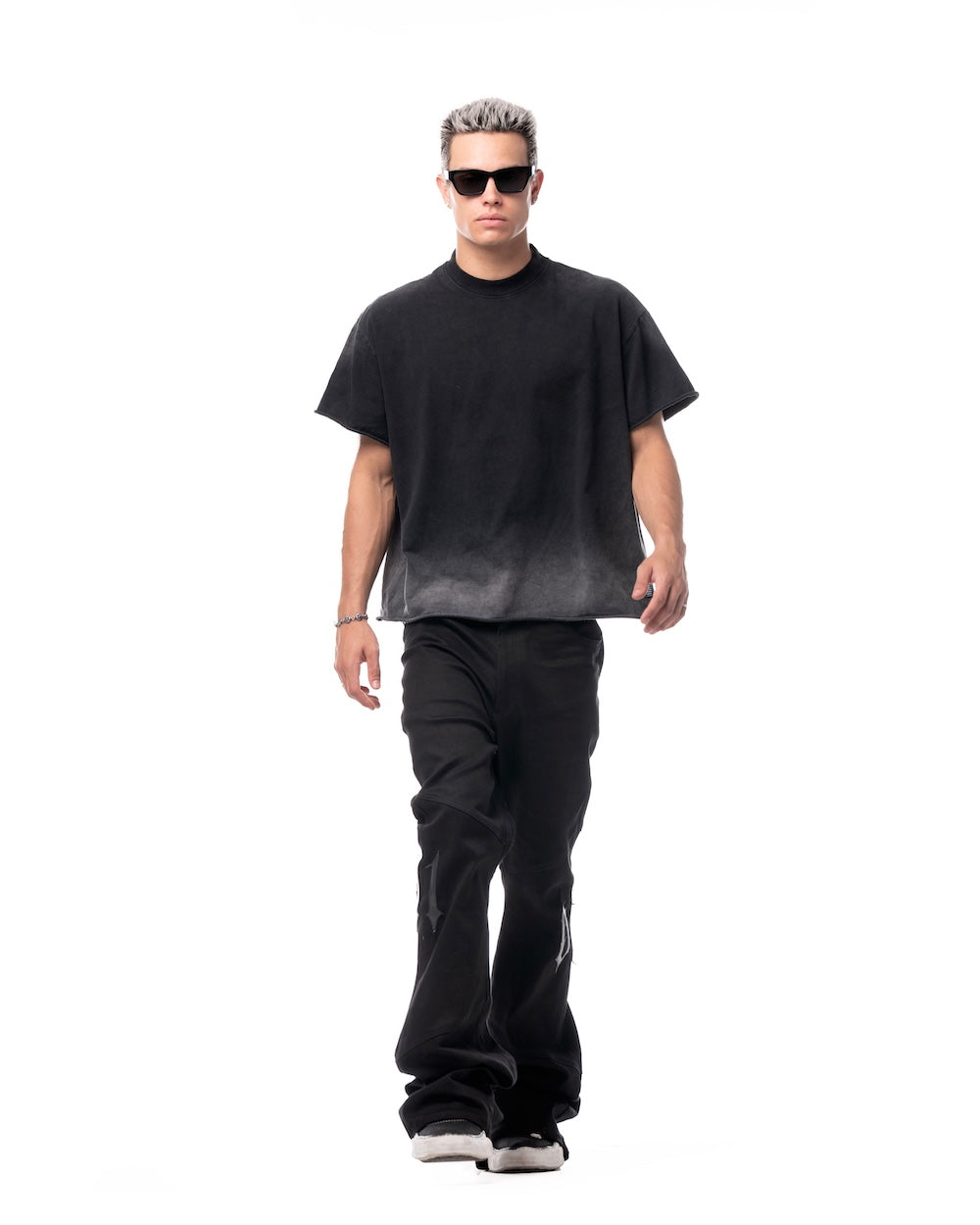 MAMAFIA 01 FLARED JEANS - BLACK