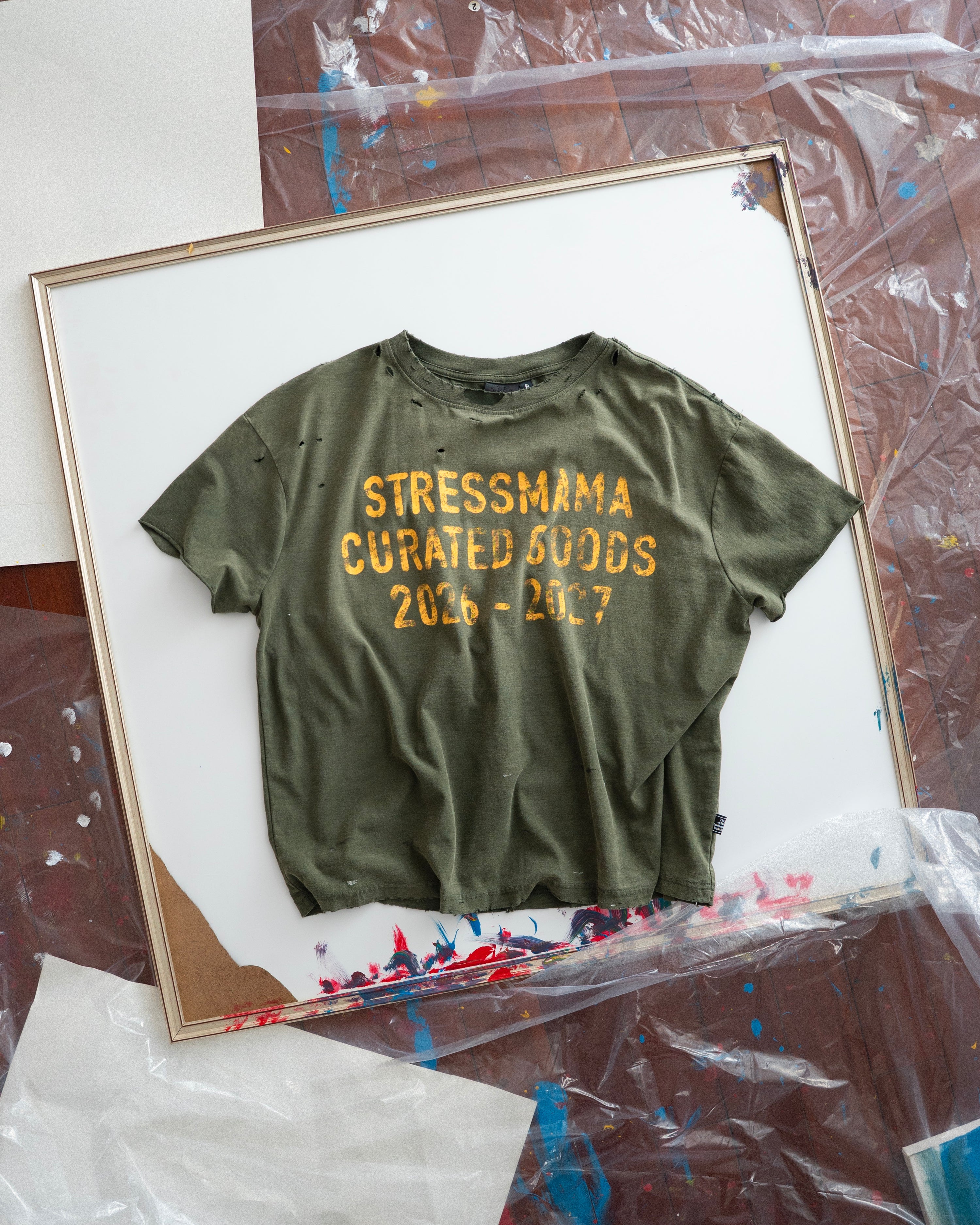 SSMA CURATED WASHED T-SHIRT - GREEN