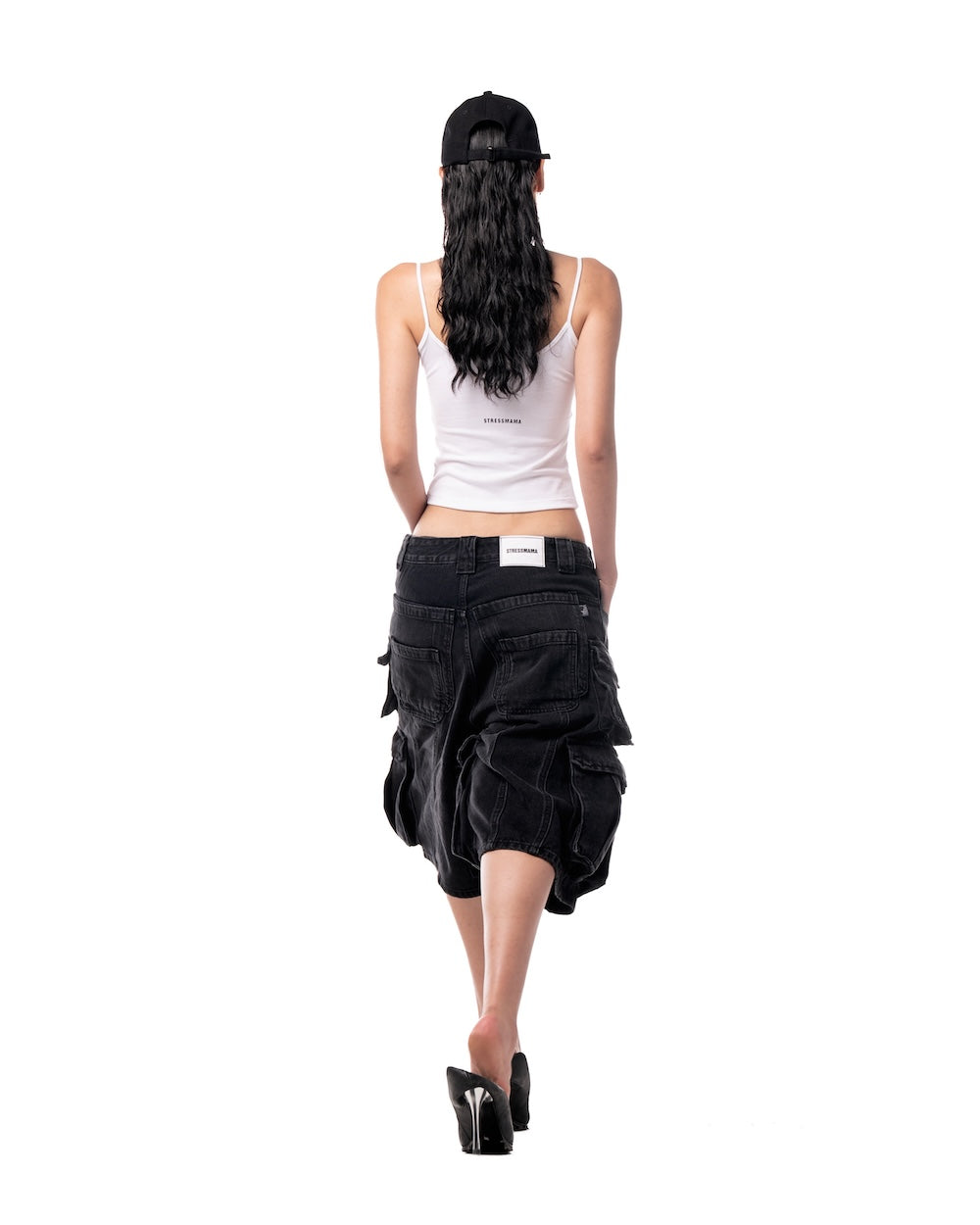 MAMAFIA UTILITY SHORTS - BLACK