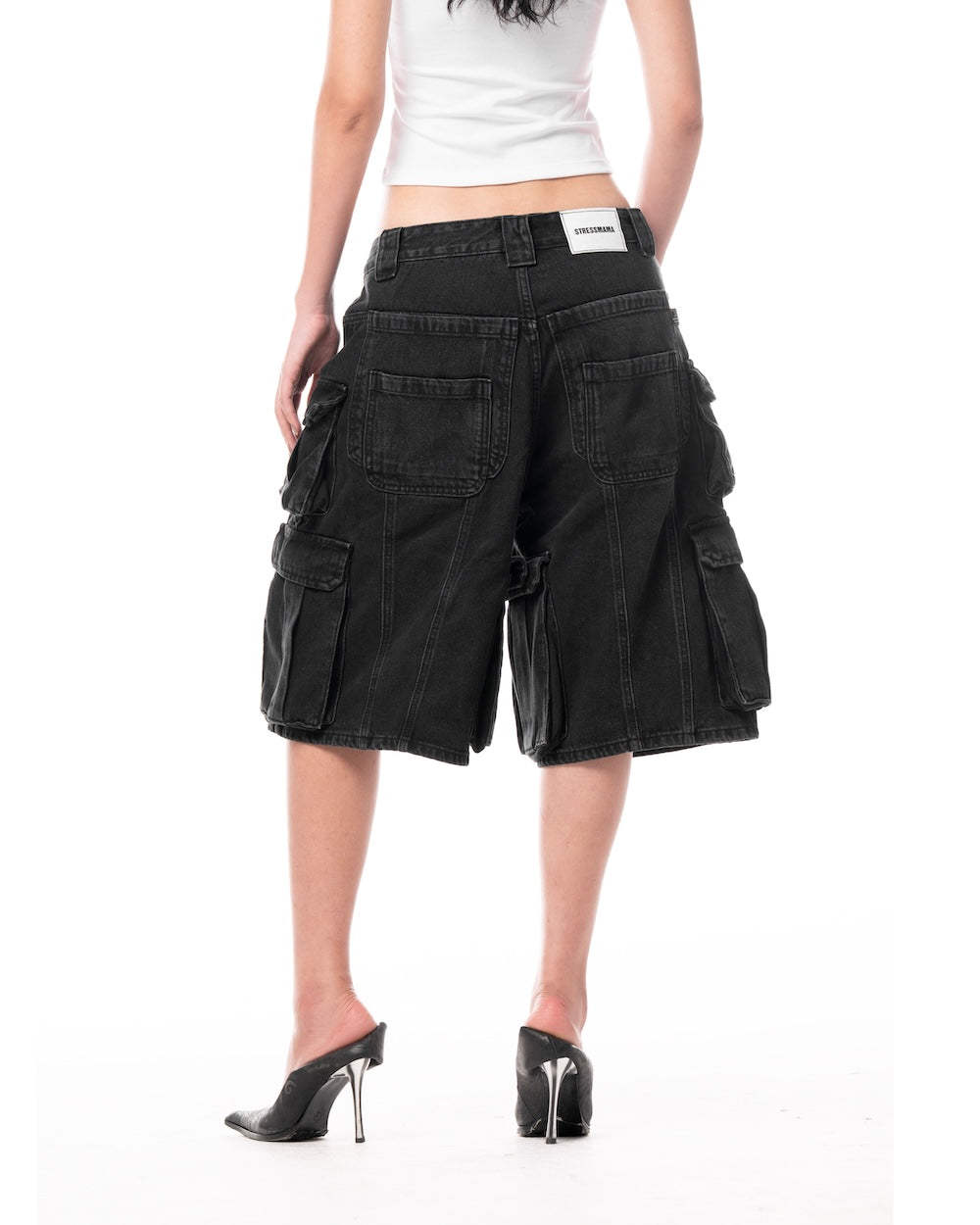 MAMAFIA UTILITY SHORTS - BLACK