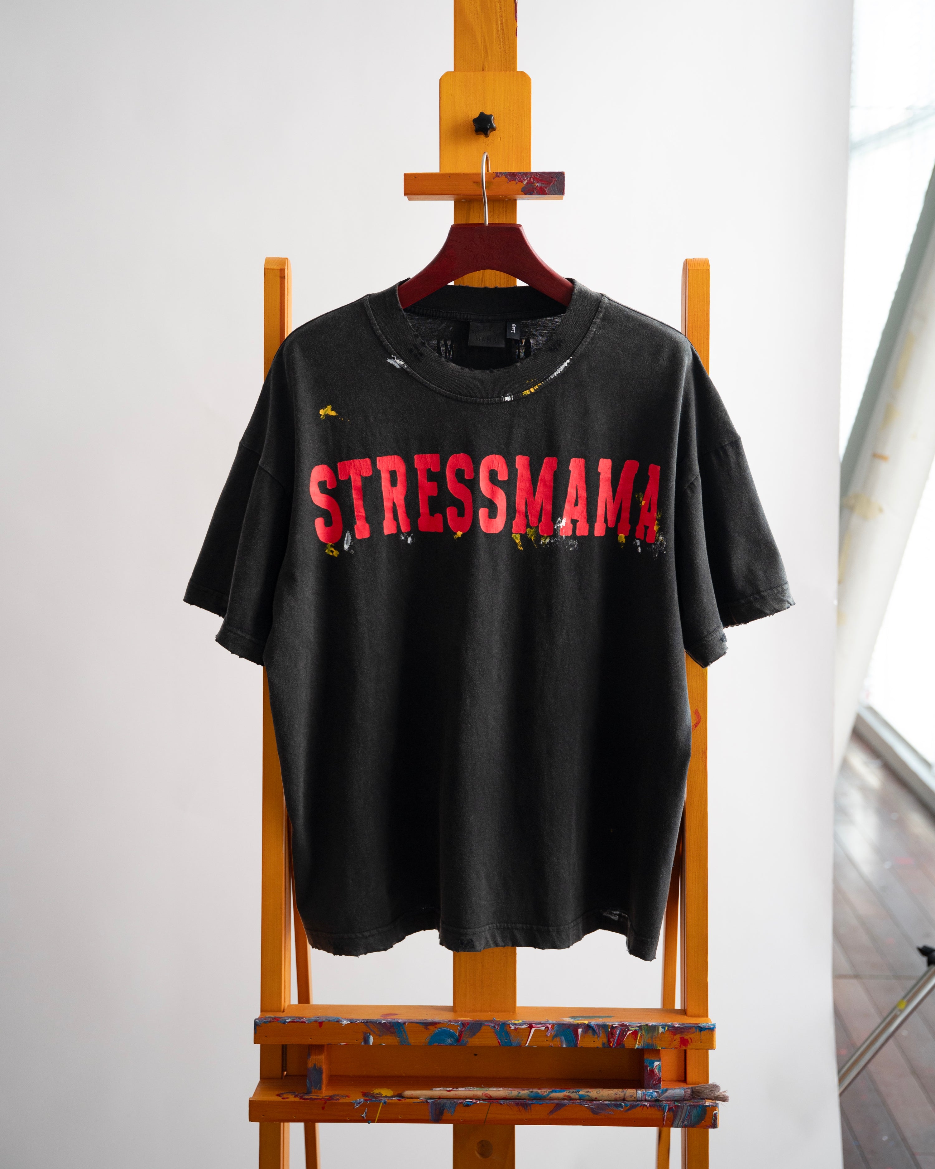 SSMA STAIN T-SHIRT - BLACK