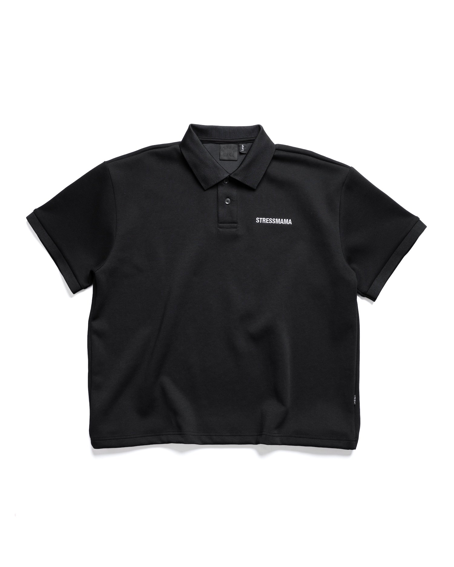 SSMA LOGO POLO T-SHIRT - BLACK