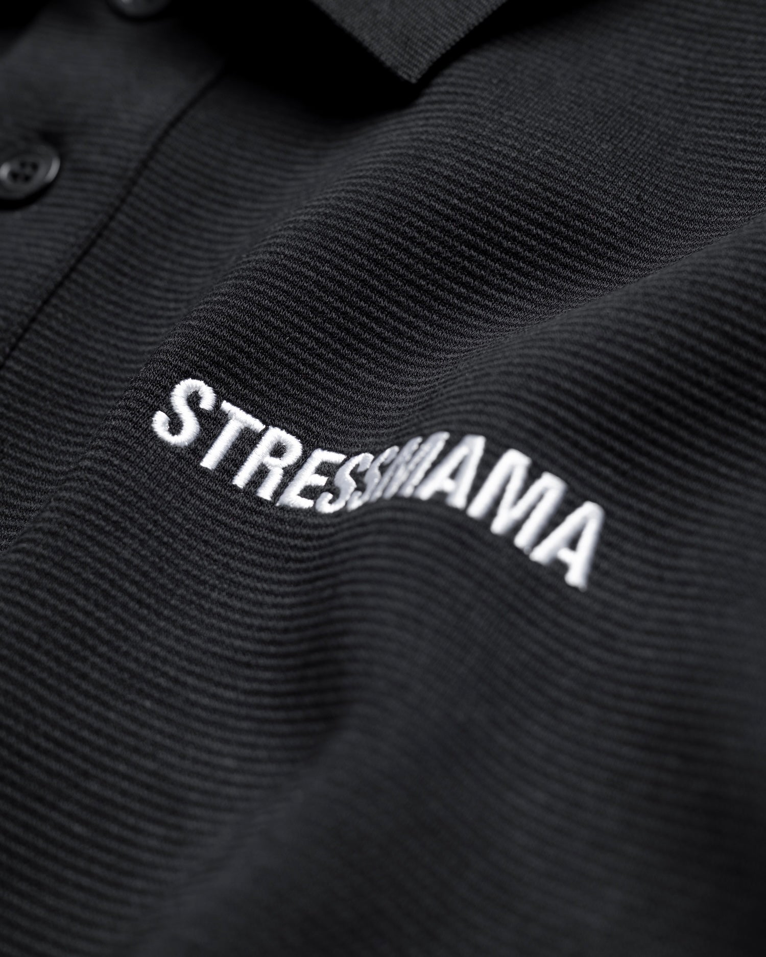 SSMA LOGO POLO T-SHIRT - BLACK