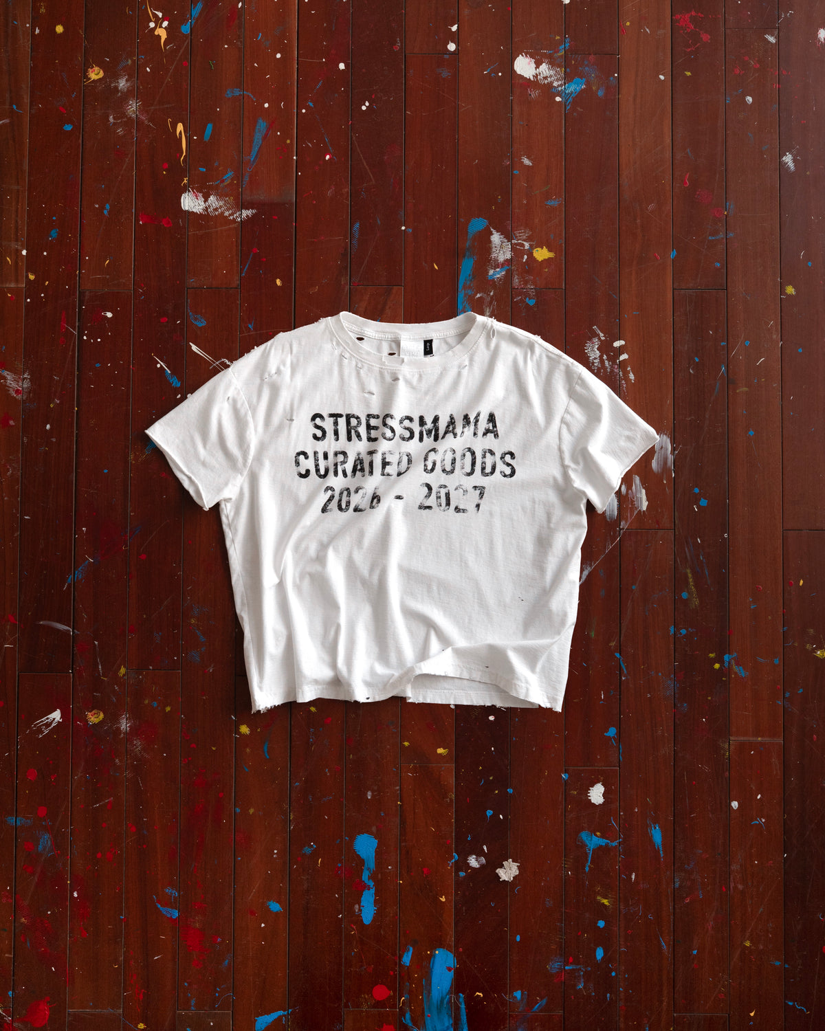 SSMA CURATED WASHED T-SHIRT - WHITE