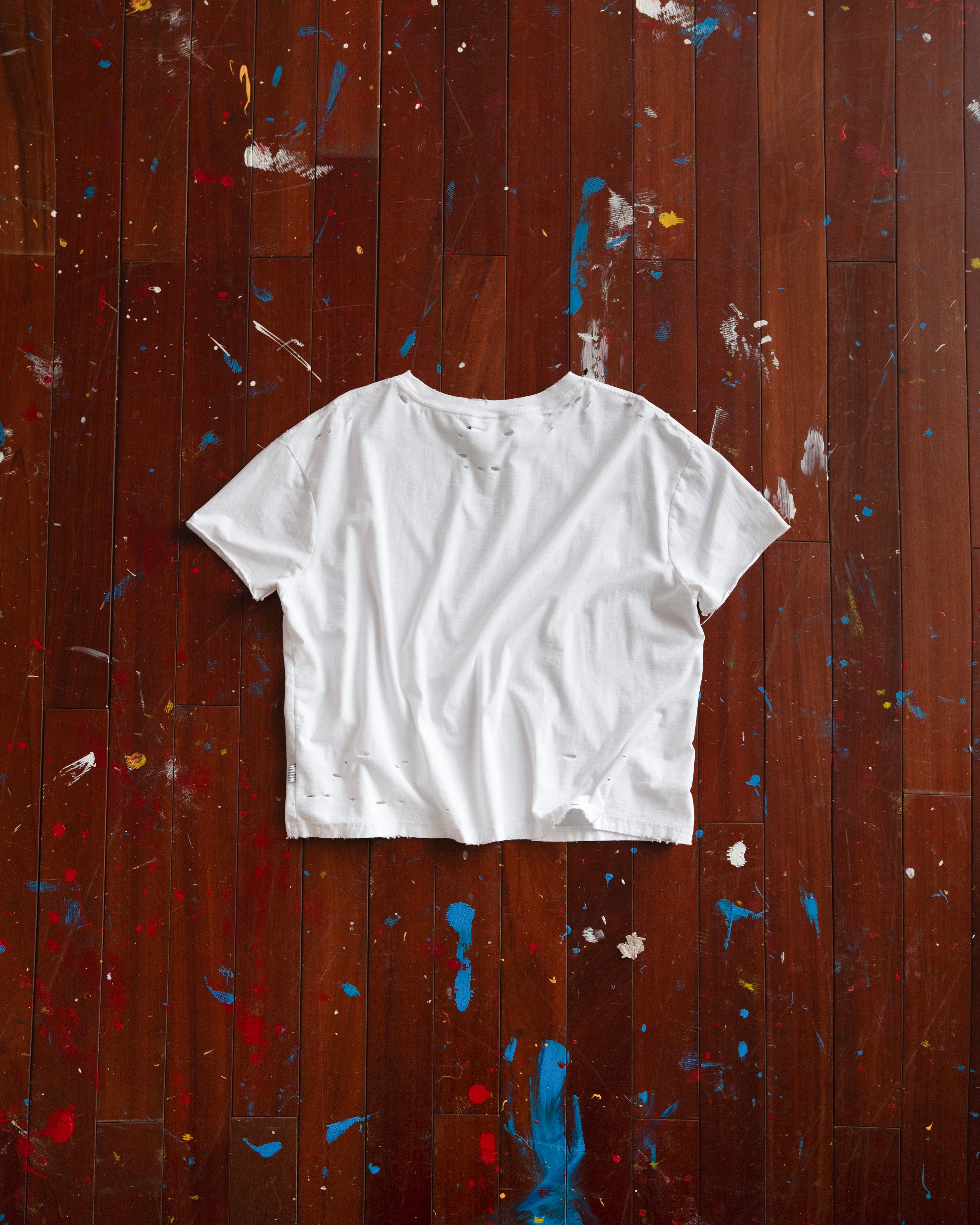 SSMA CURATED WASHED T-SHIRT - WHITE