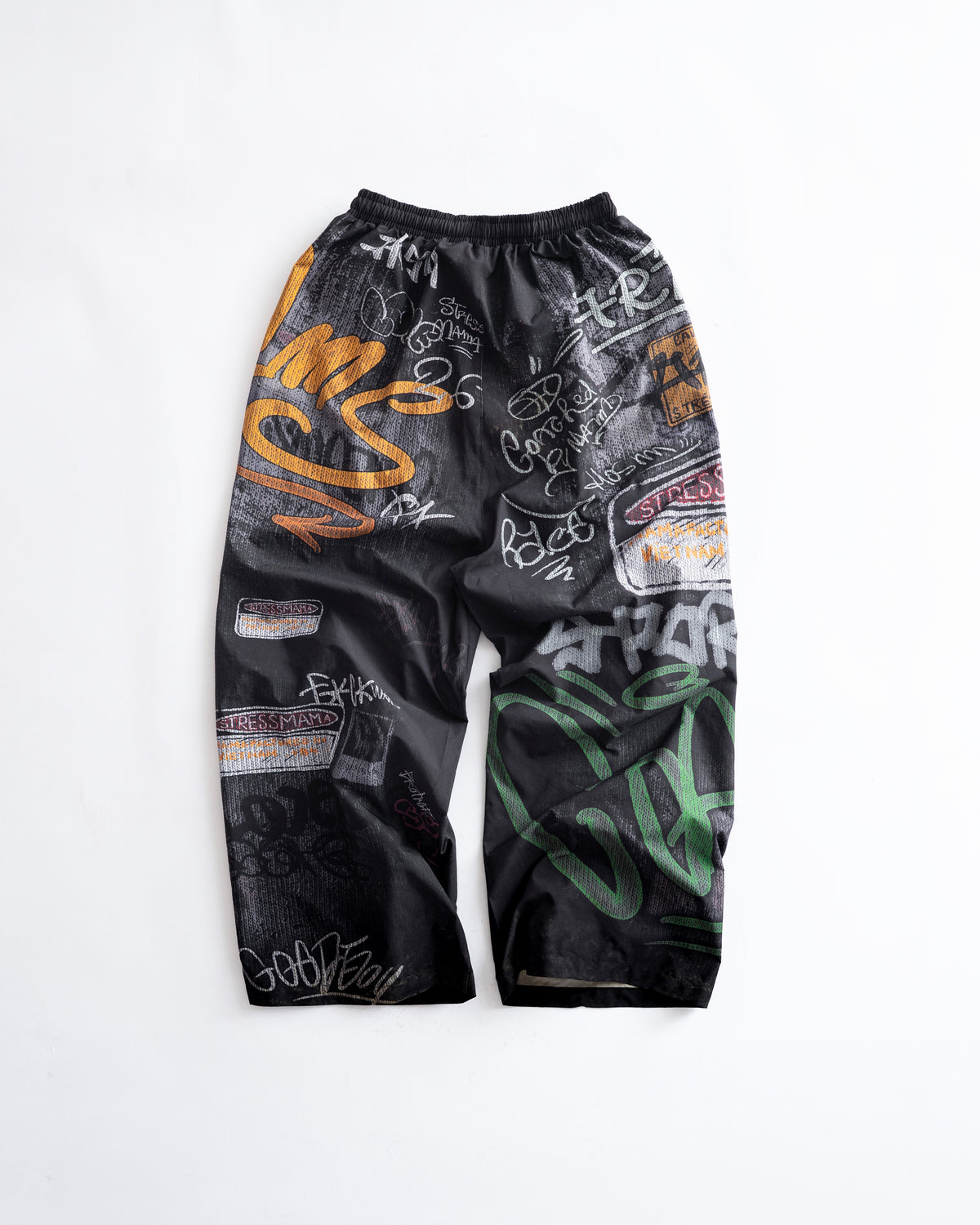 SSMA GRAFFITI PANTS - BLACK