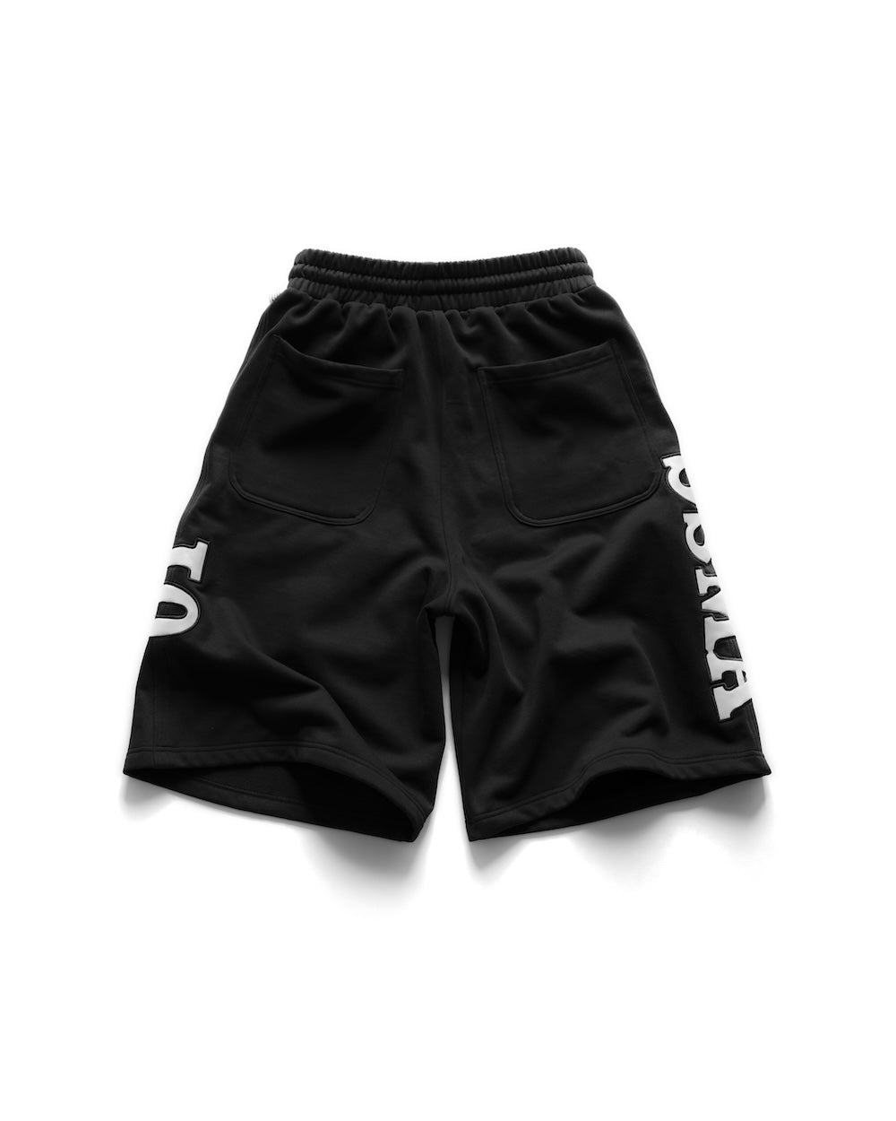 SSMA 01 SWEAT JORTS - BLACK