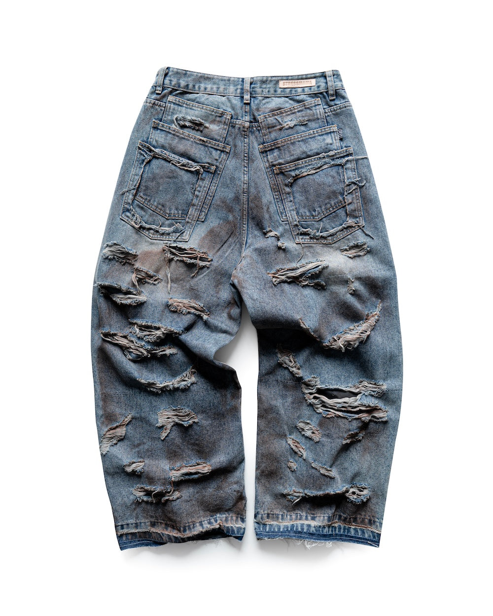 HOLIDAY24 DESTROYED JEANS - BLUE – STRESSMAMA