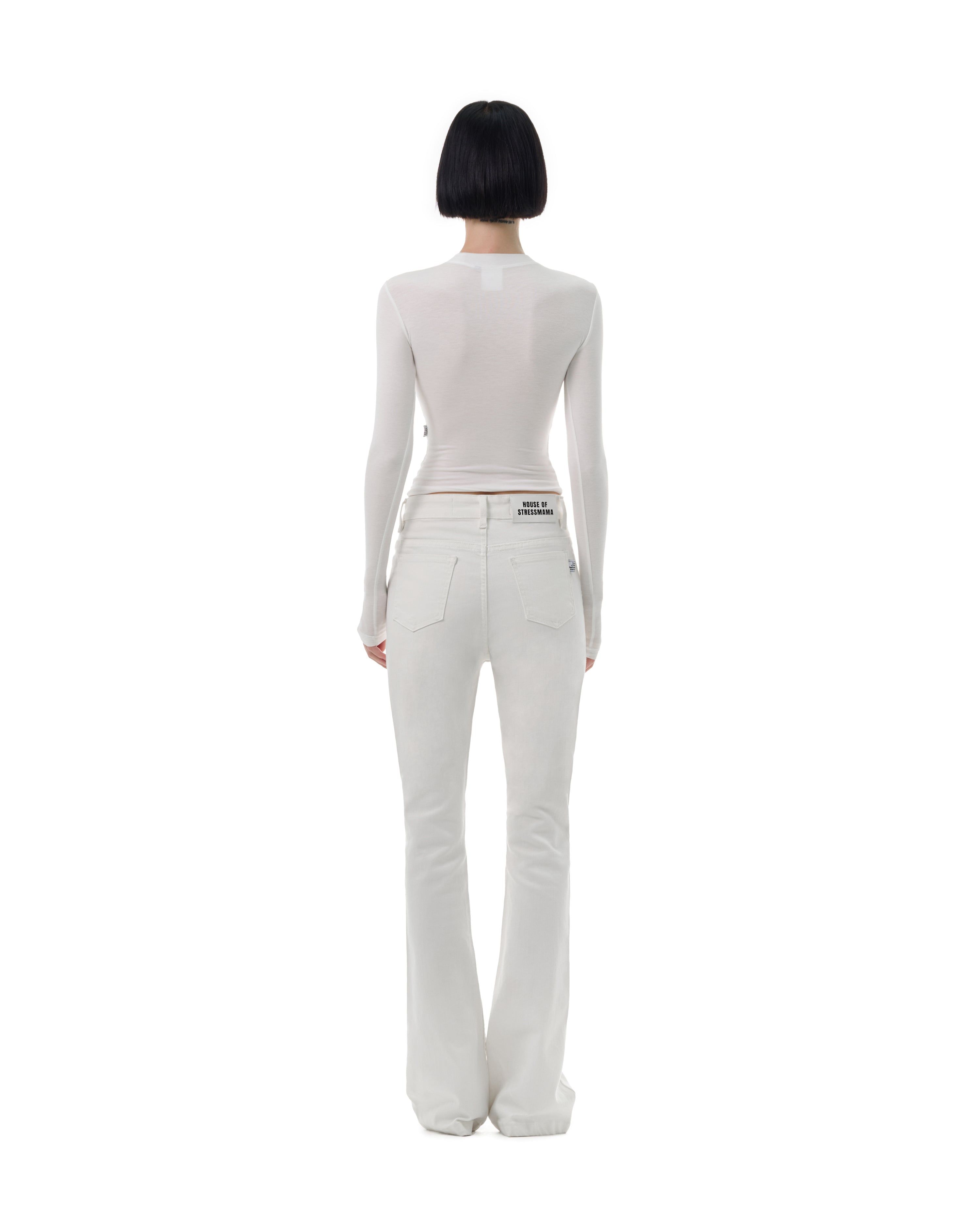 FW25 FLARED JEANS - WHITE