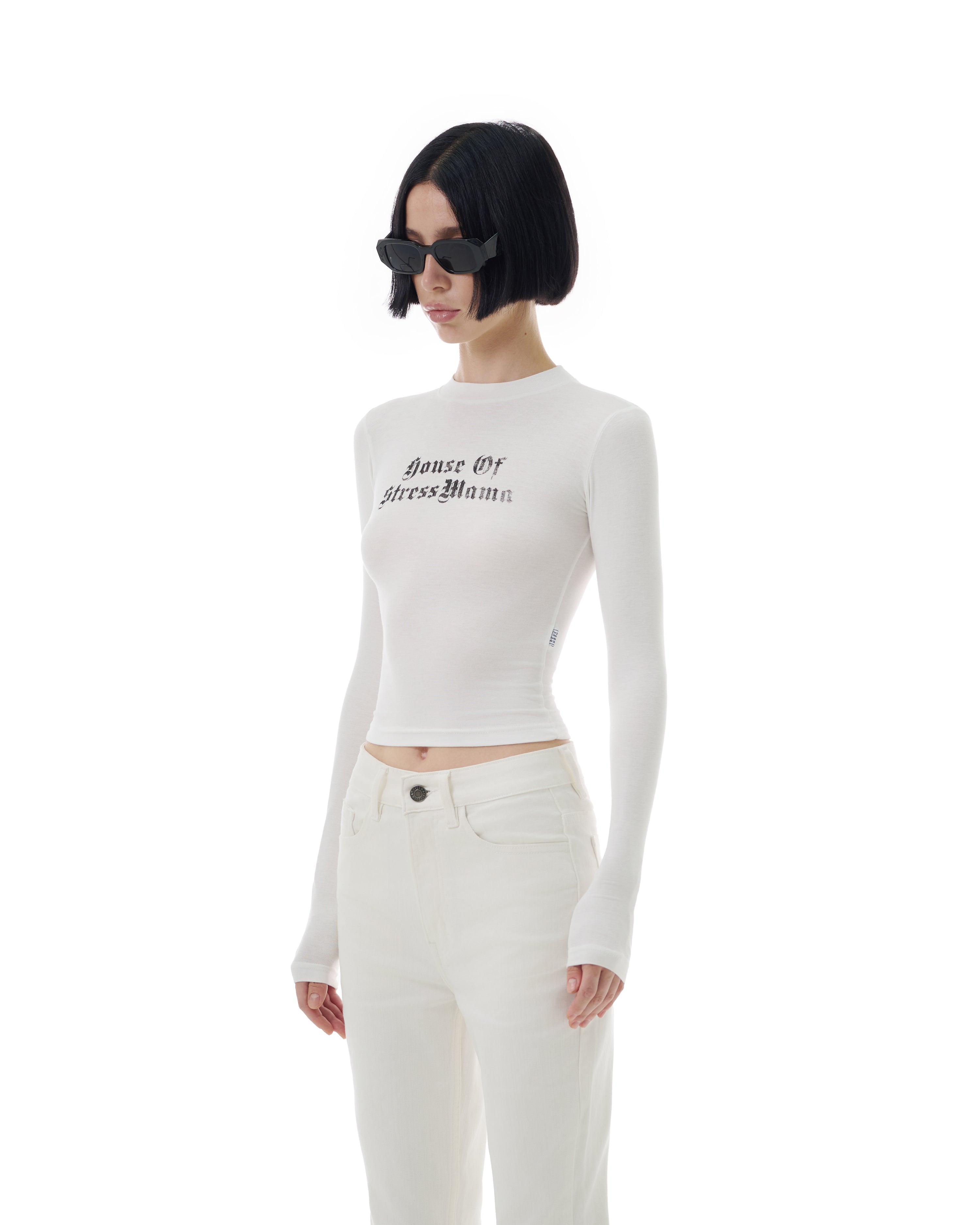 FW25 SLIM-FIT LONGSLEEVE - WHITE