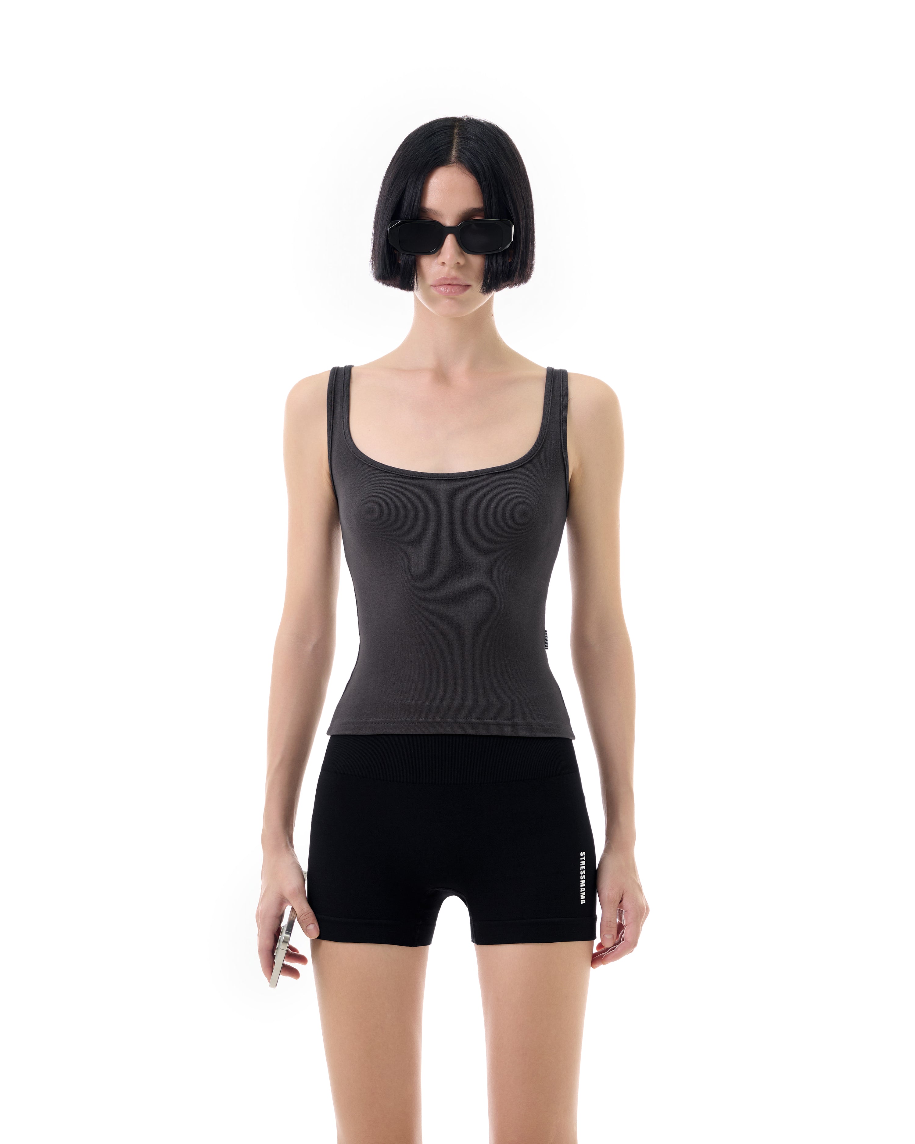 FW25 SSMA BIKER SHORTS - BLACK