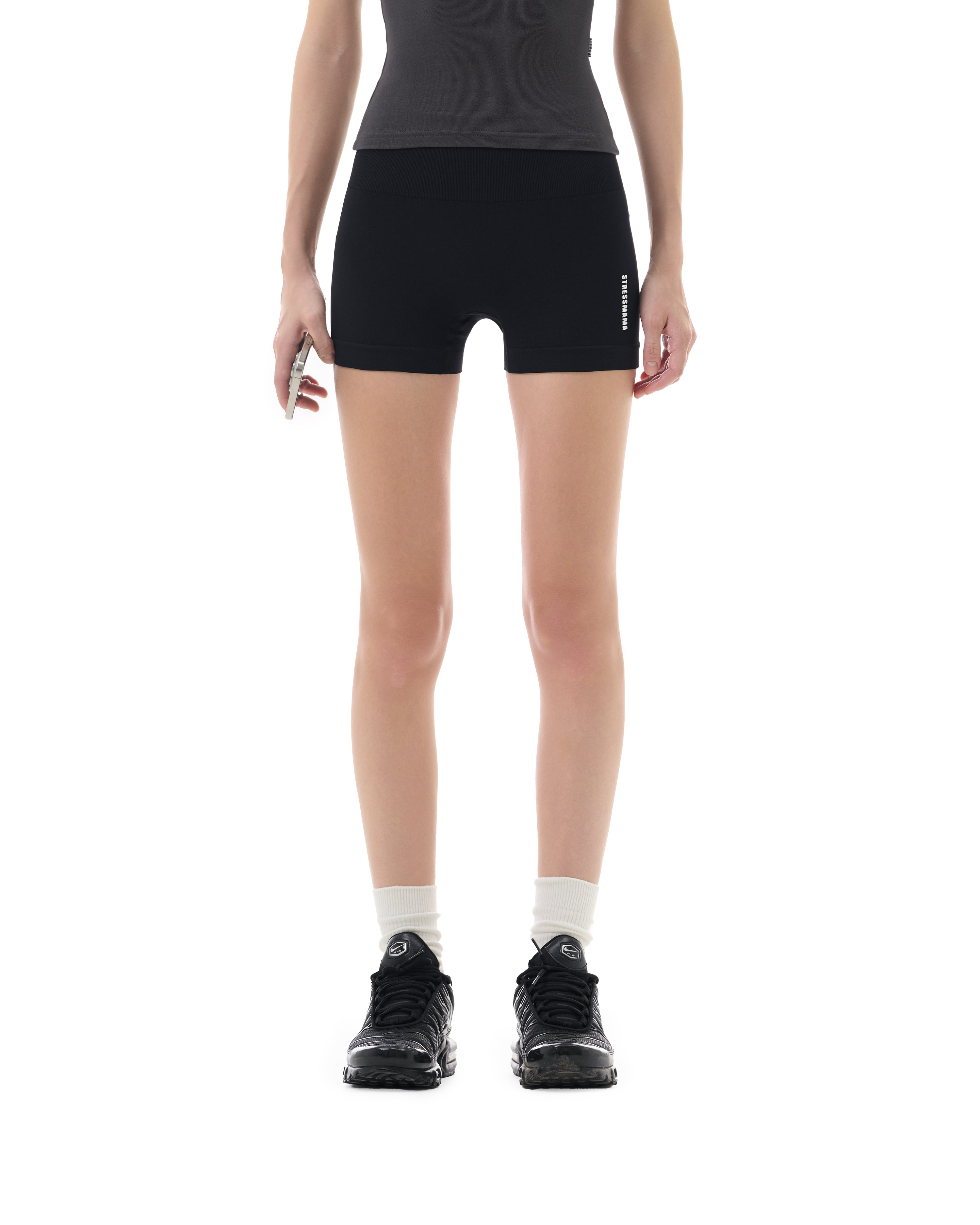 FW25 SSMA BIKER SHORTS - BLACK