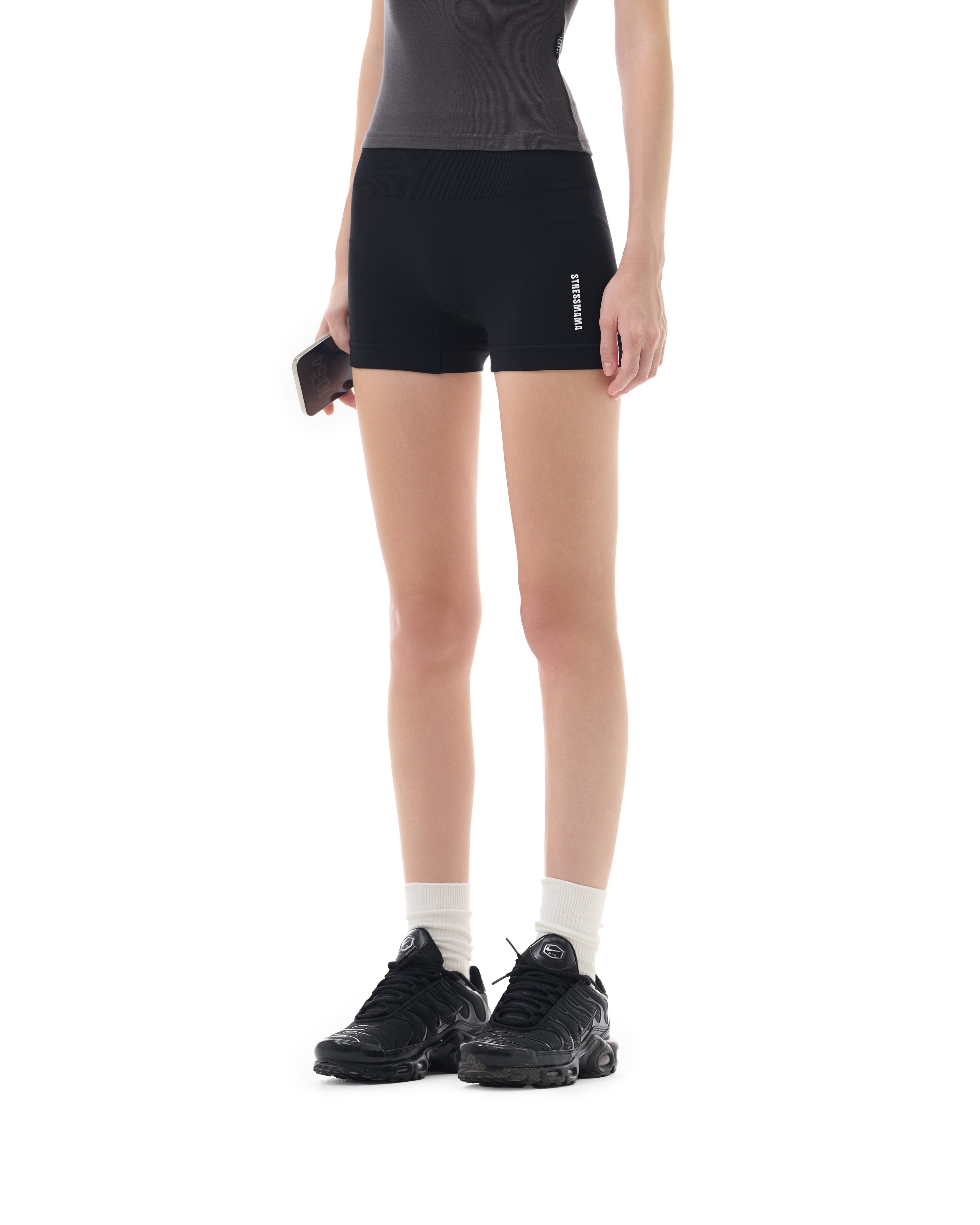 FW25 SSMA BIKER SHORTS - BLACK