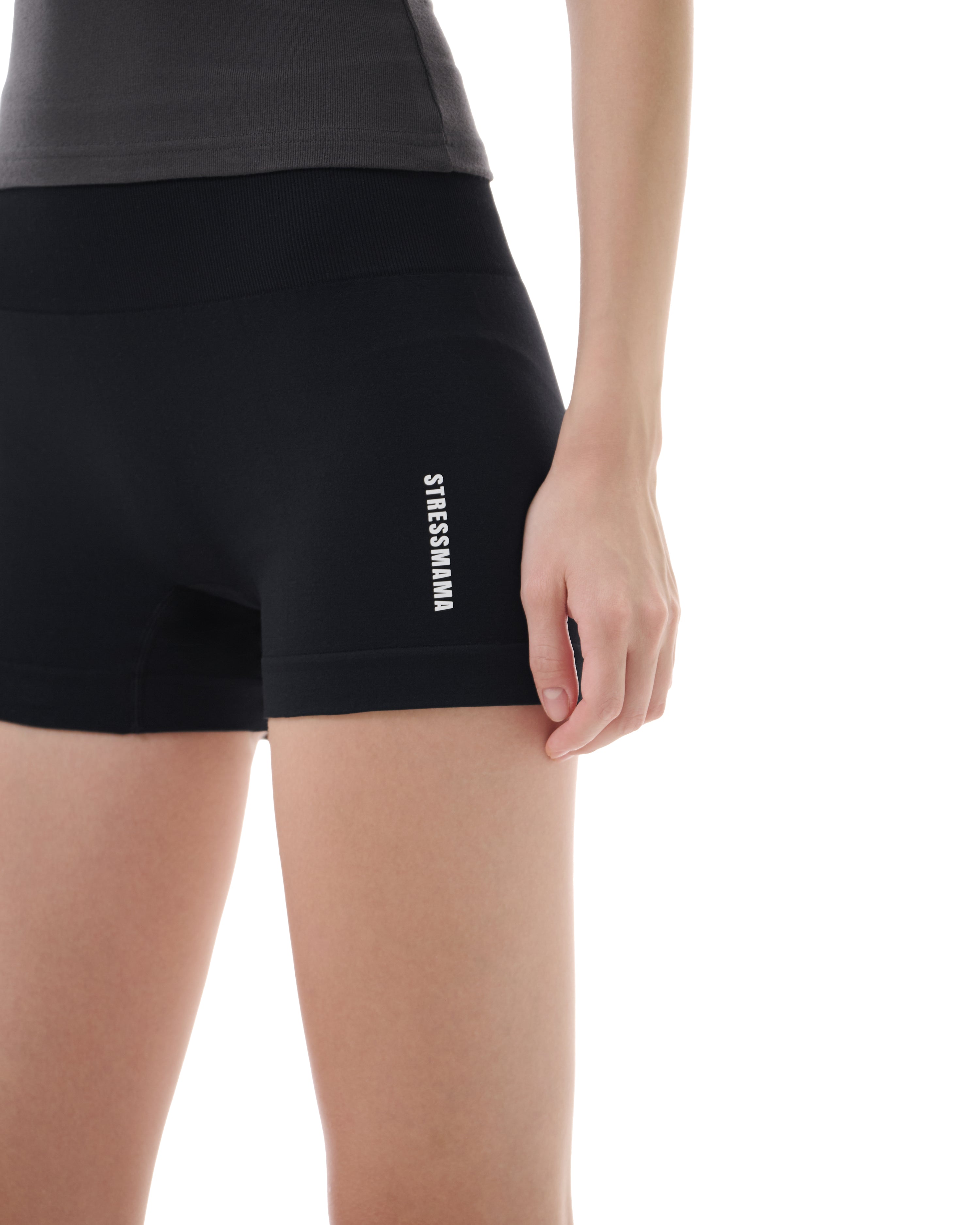 FW25 SSMA BIKER SHORTS - BLACK