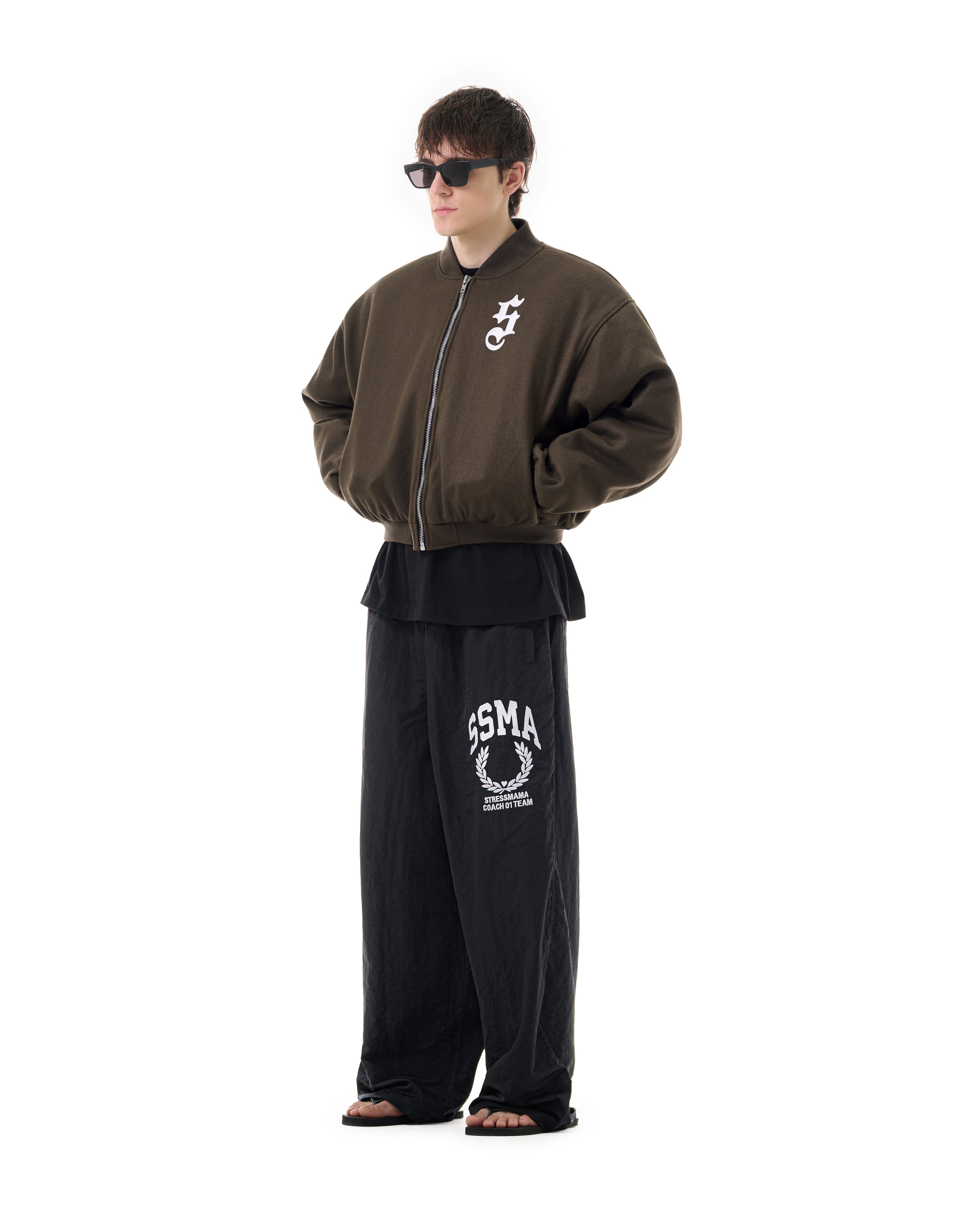 FW25 "S" BOMBER - BROWN