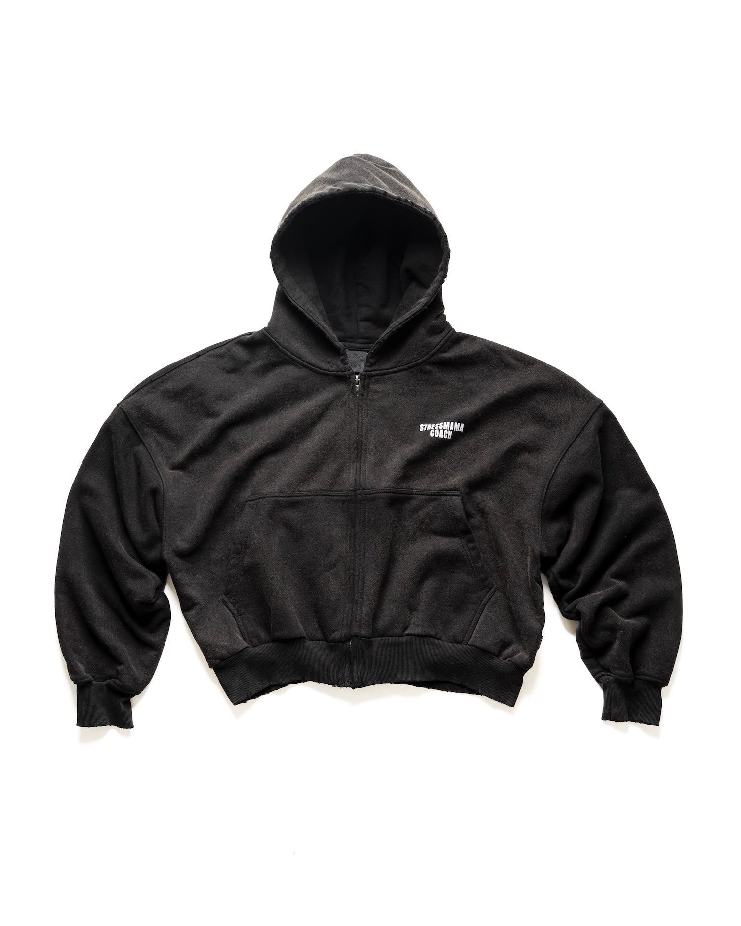 SSMA COACH V2 ZIP HOODIE - BLACK
