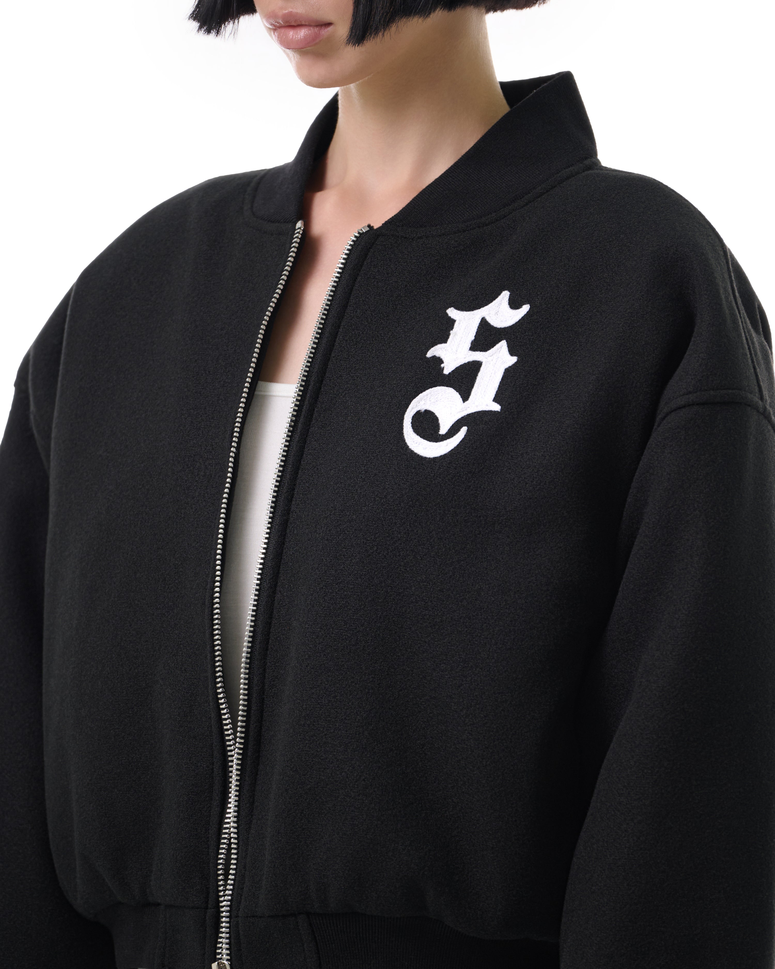 FW25 "S" BOMBER - BLACK