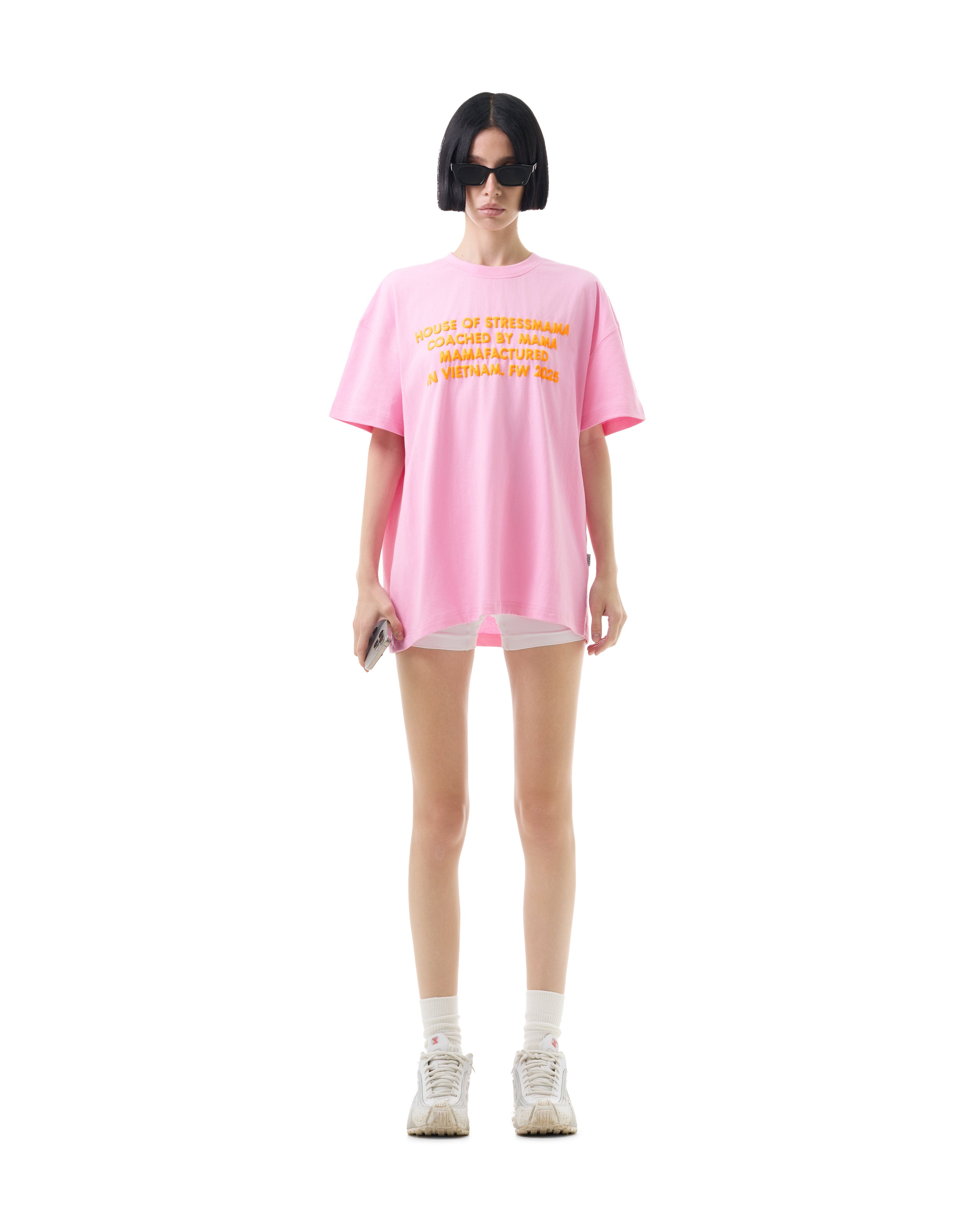 FW25 TEXT T-SHIRT - PINK