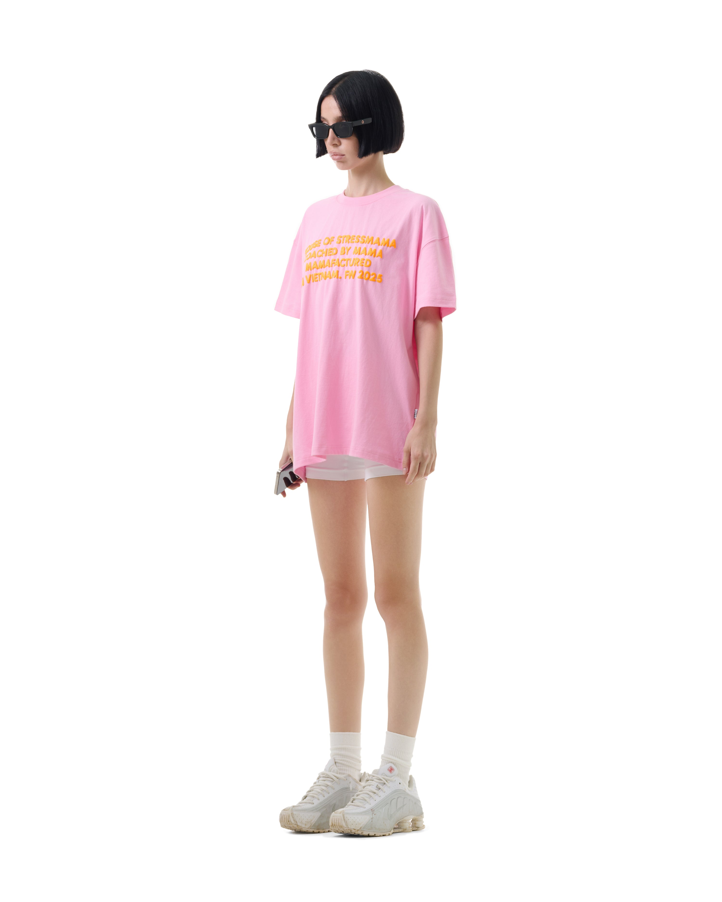 FW25 TEXT T-SHIRT - PINK