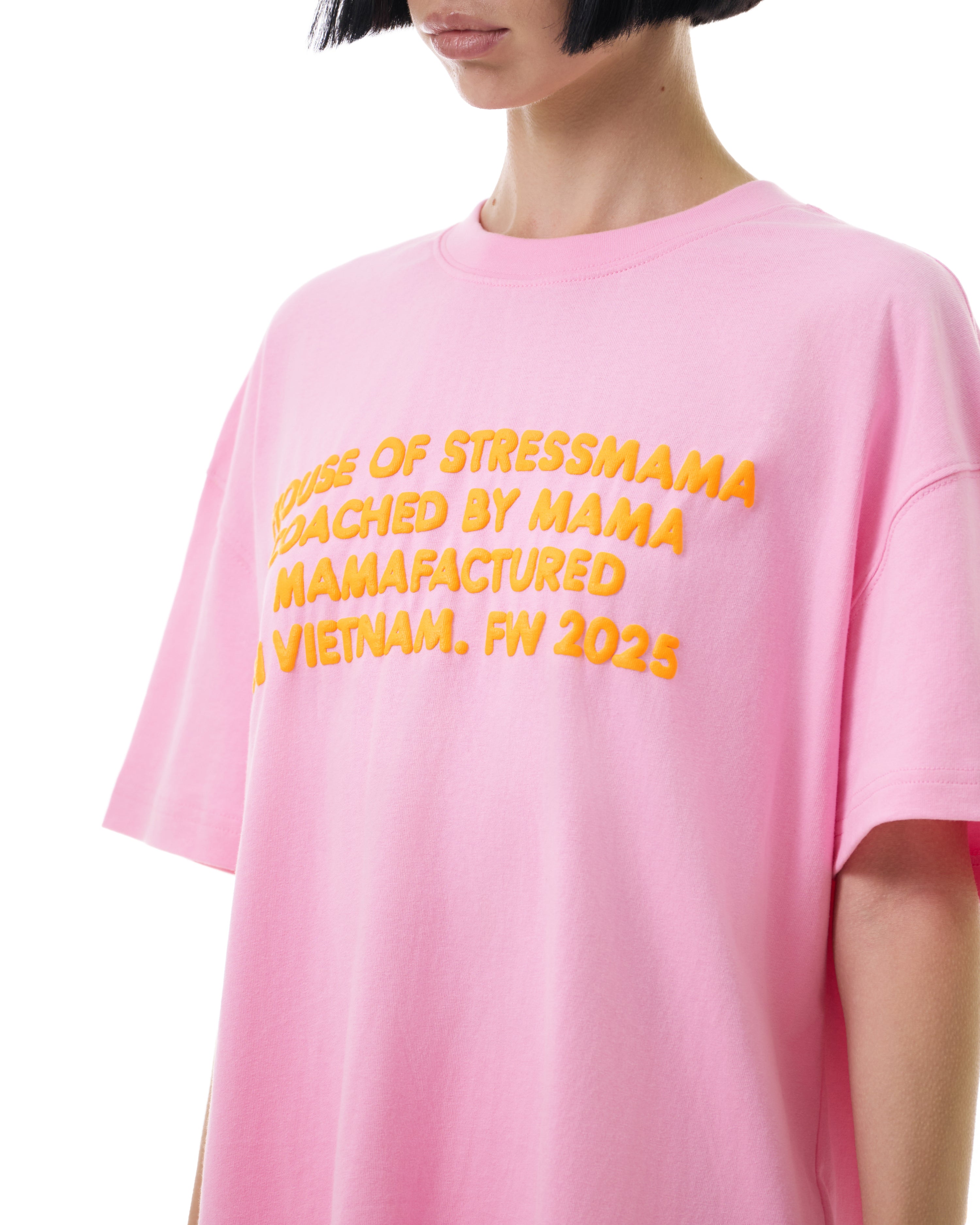 FW25 TEXT T-SHIRT - PINK