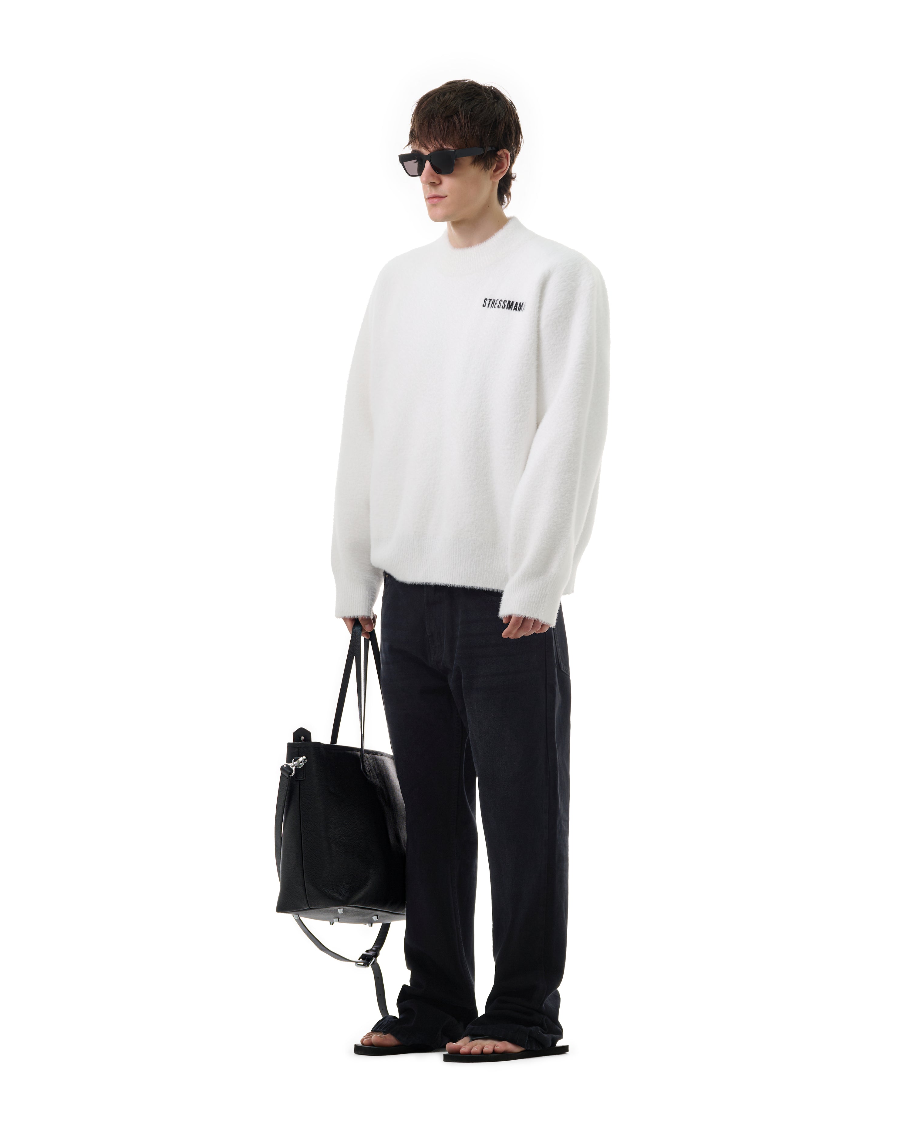 FW25 KNIT SWEATER - WHITE
