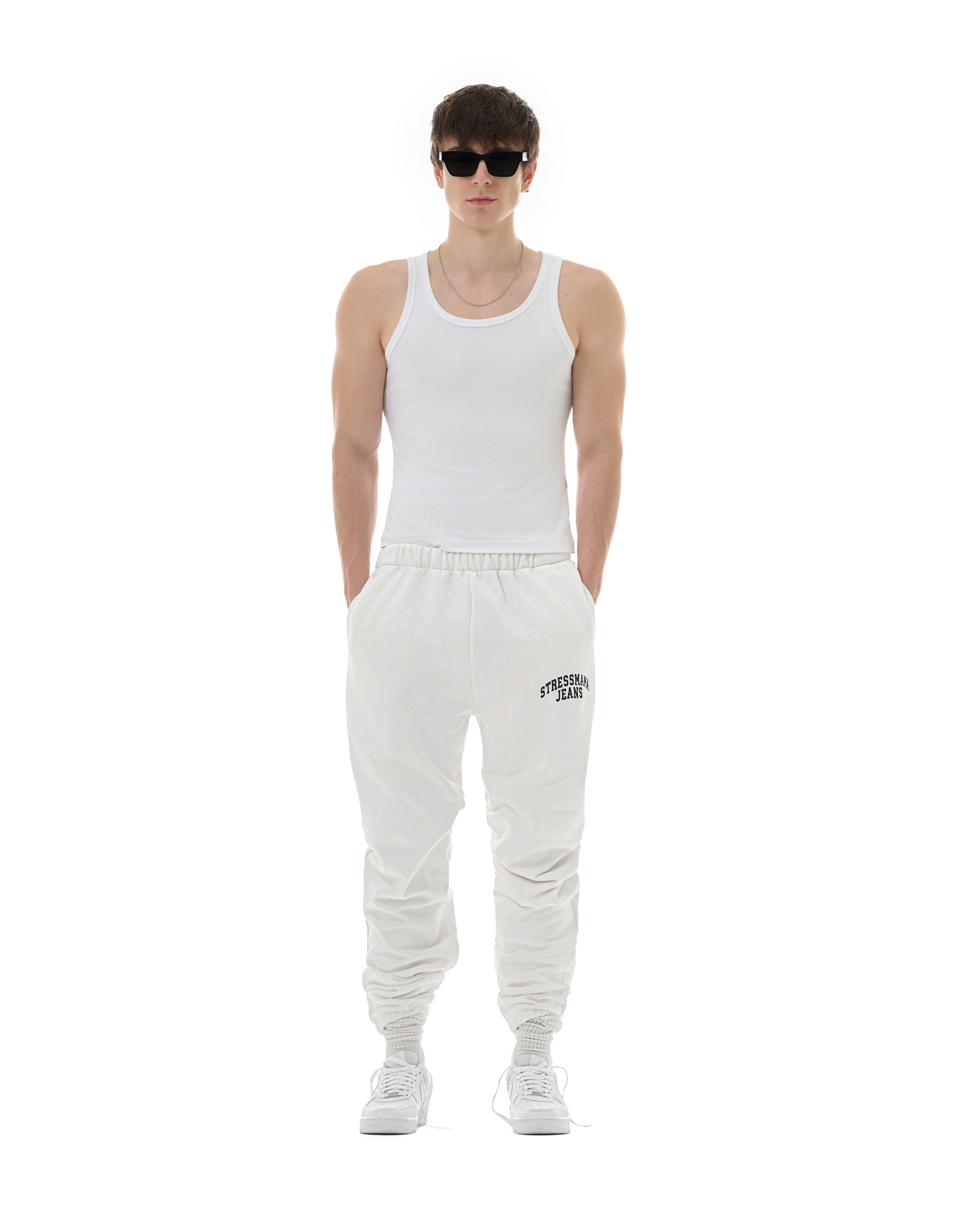 FW25 SSMA JEANS SWEAT PANTS - WHITE