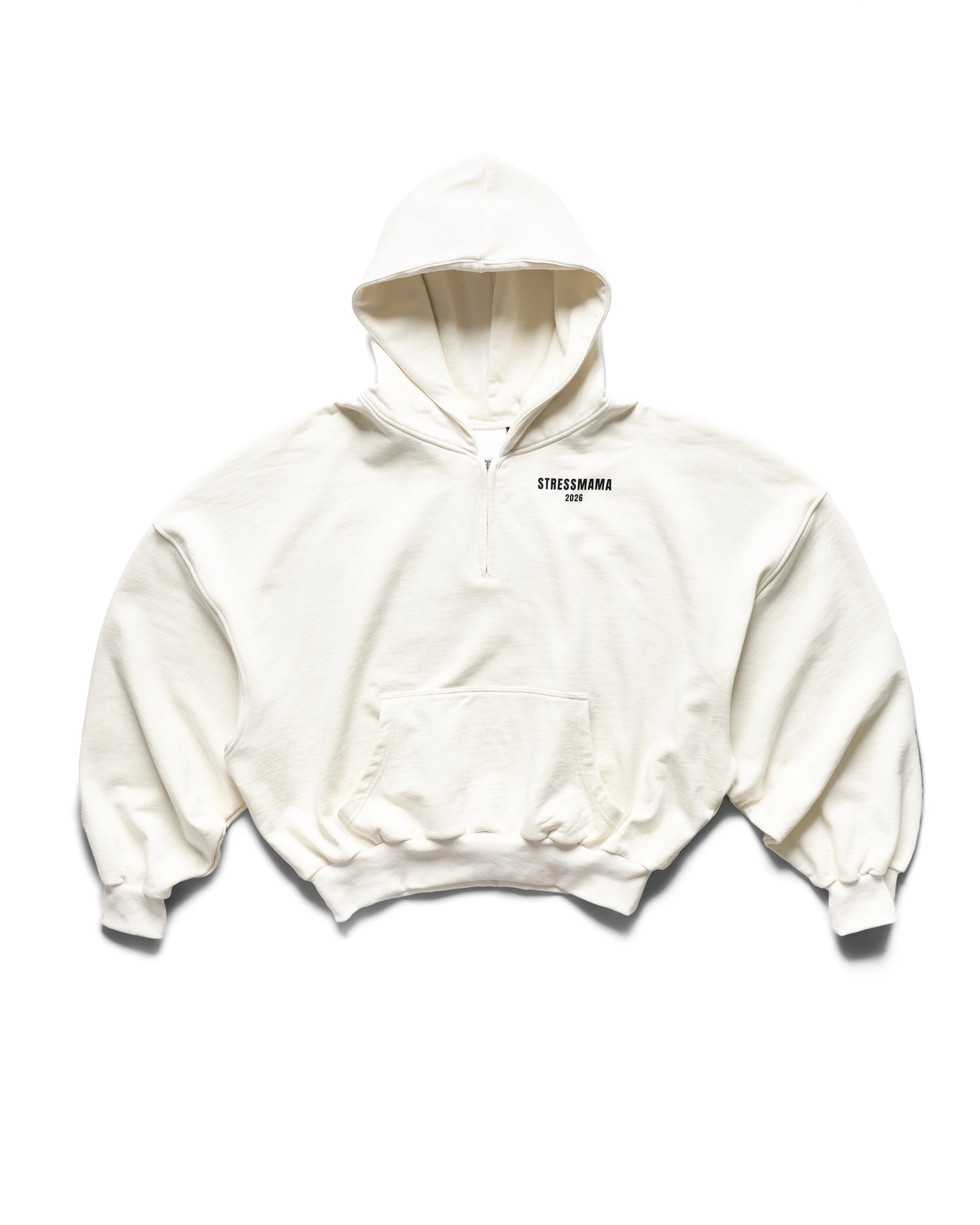 SUMMER26 CURATED QUARTER ZIP HOODIE - CREAM