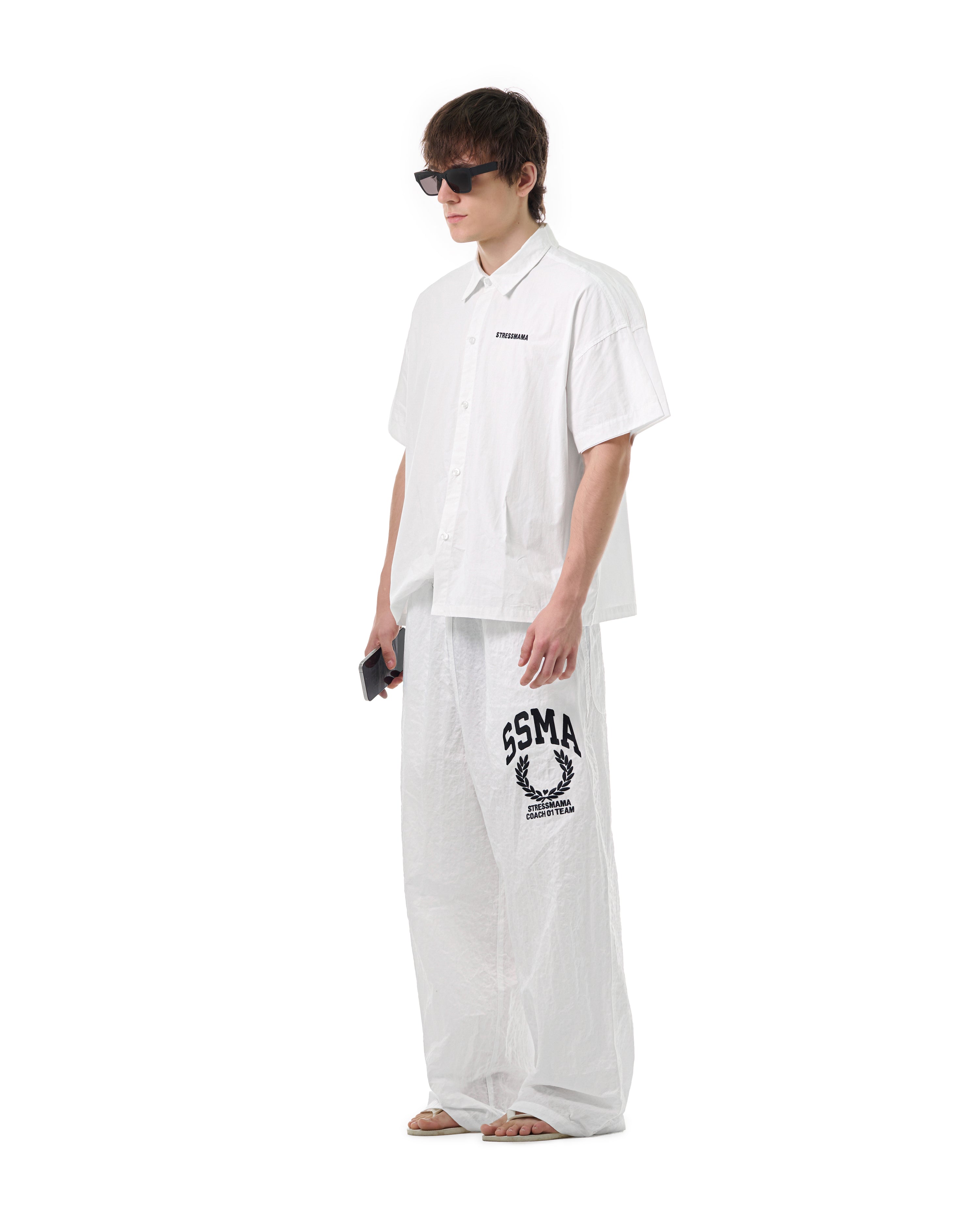 FW25 SSMA TRACK PANTS - WHITE