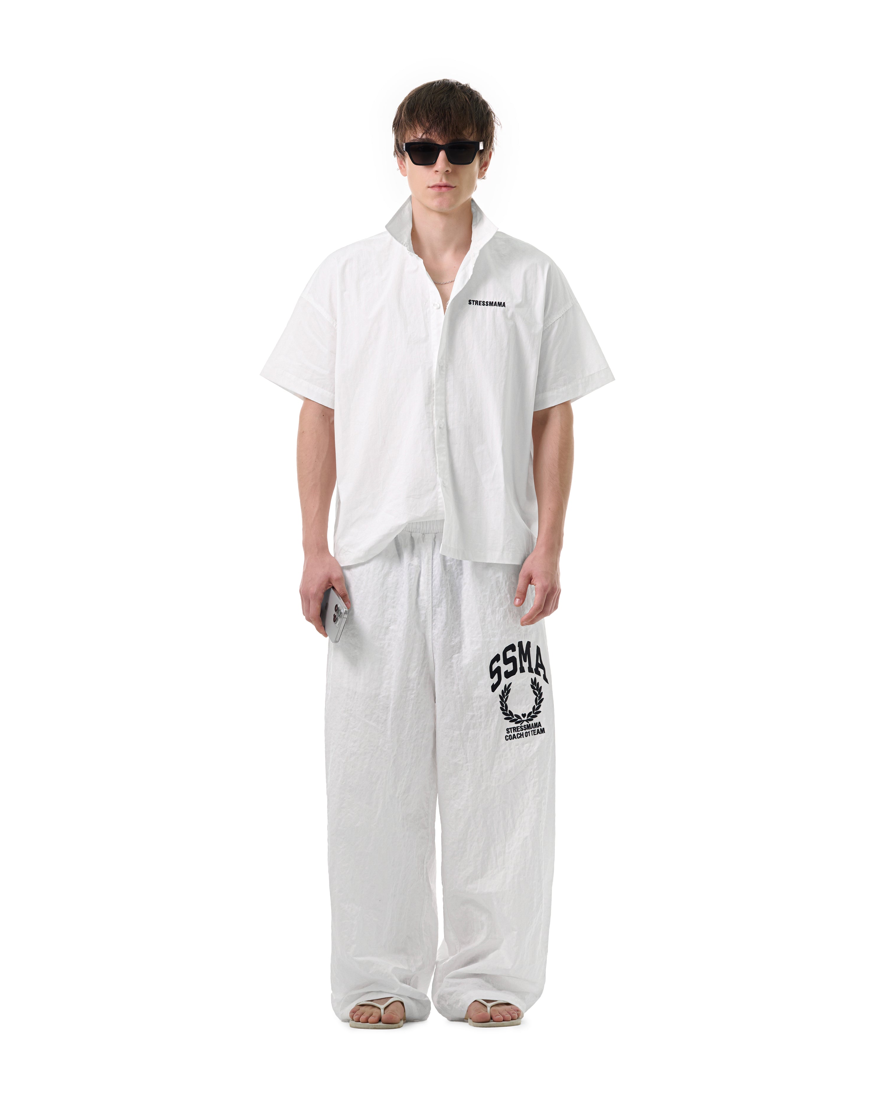 FW25 SSMA TRACK PANTS - WHITE