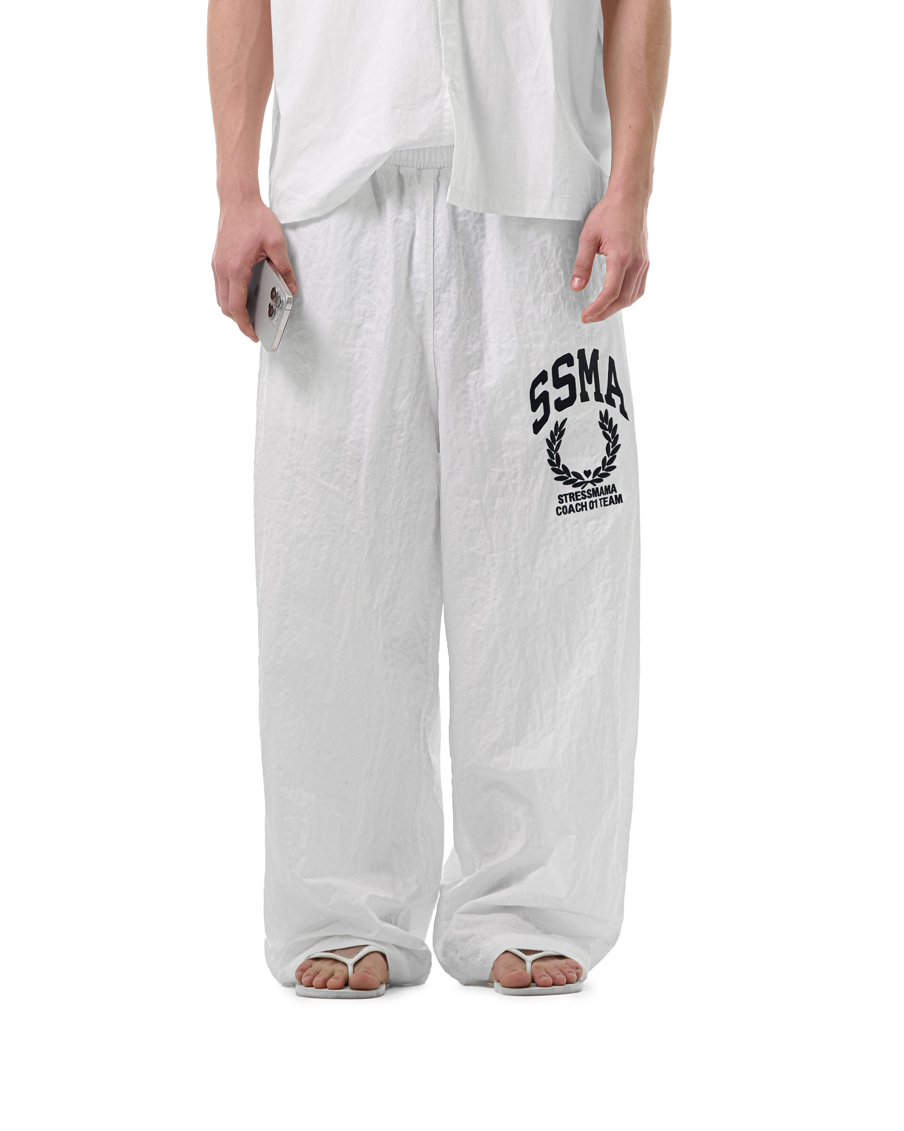 FW25 SSMA TRACK PANTS - WHITE