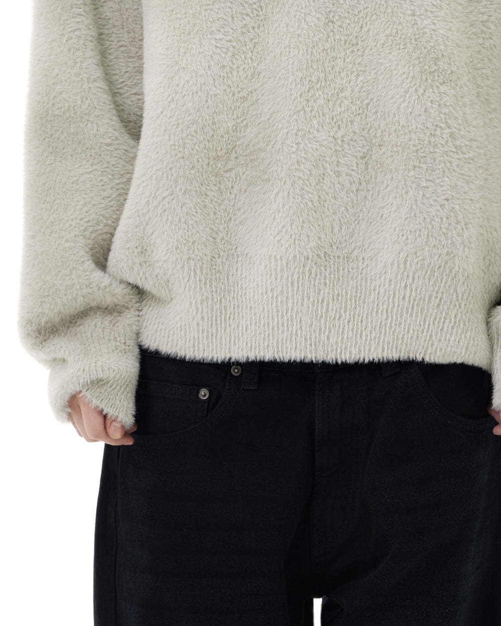 FW25 KNIT SWEATER - GRAY