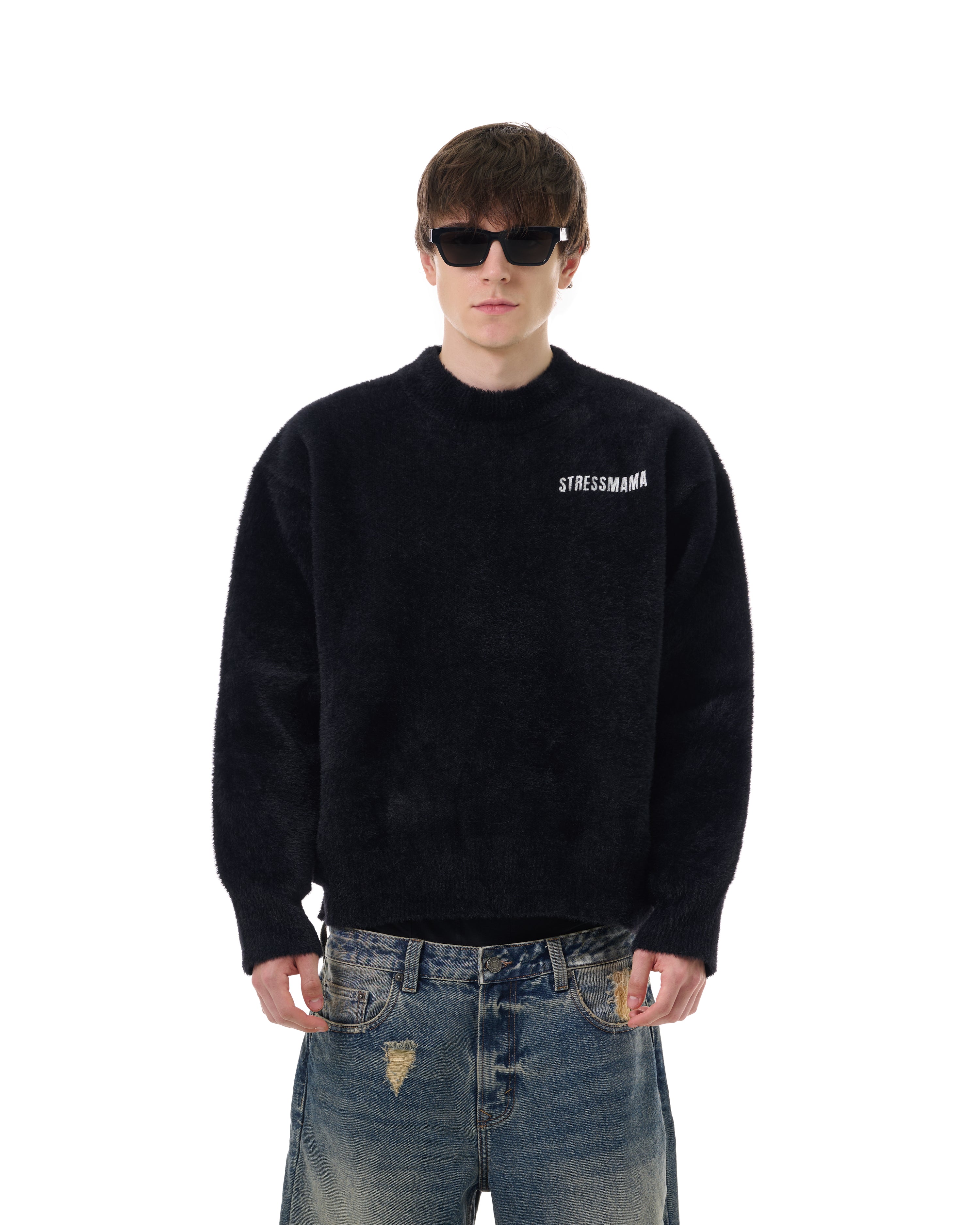 FW25 KNIT SWEATER - BLACK
