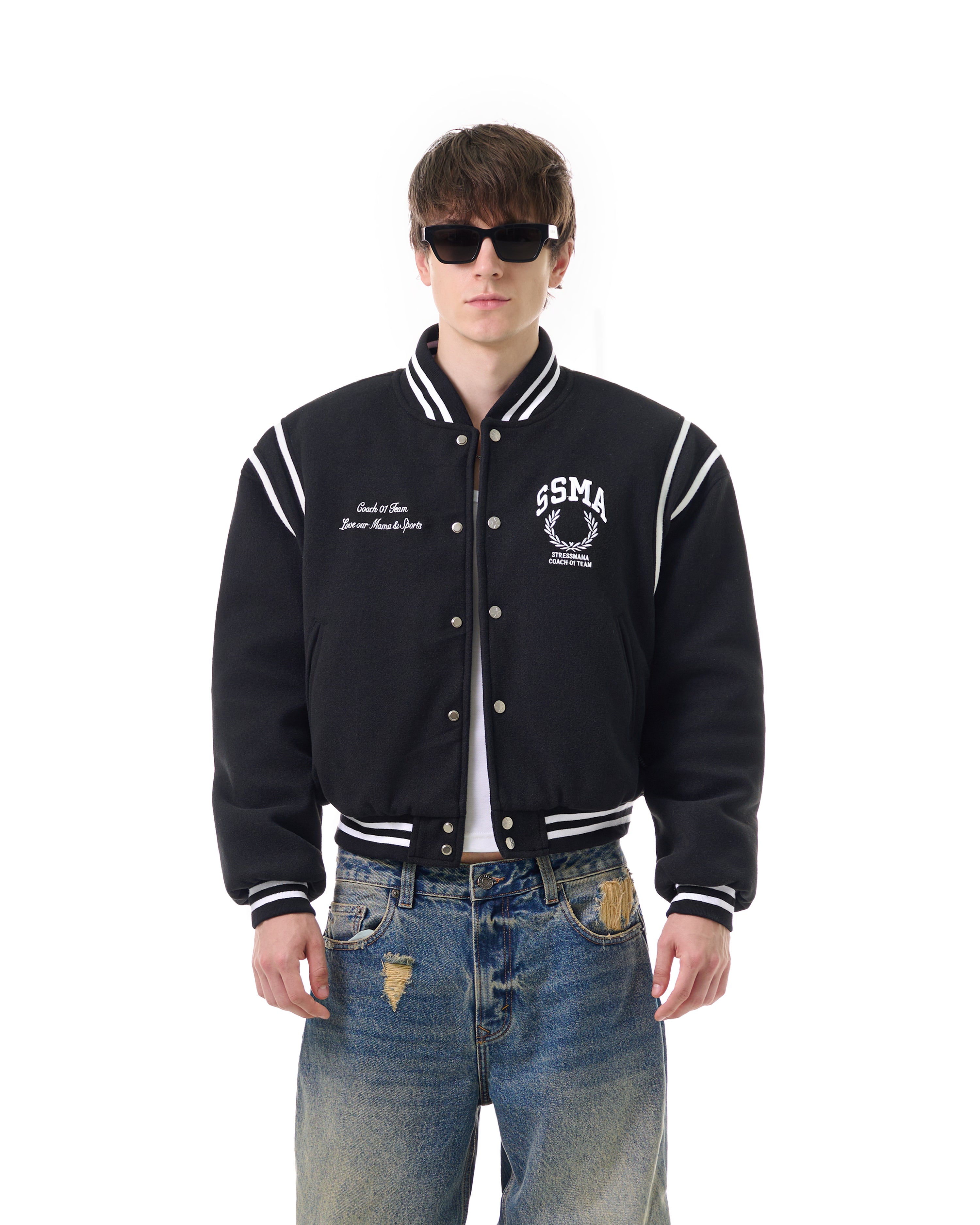 FW25 VARSITY JACKET - BLACK