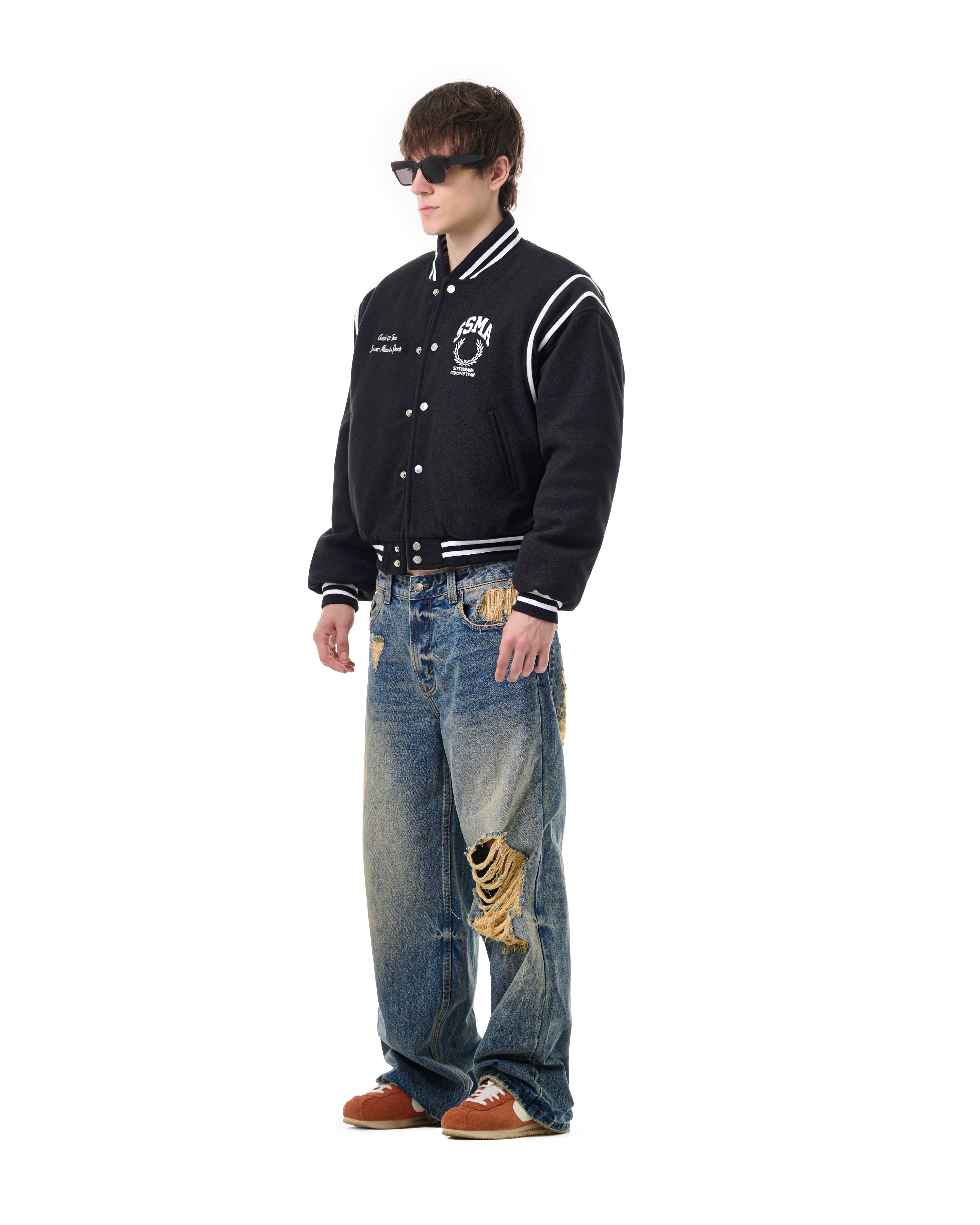 FW25 VARSITY JACKET - BLACK
