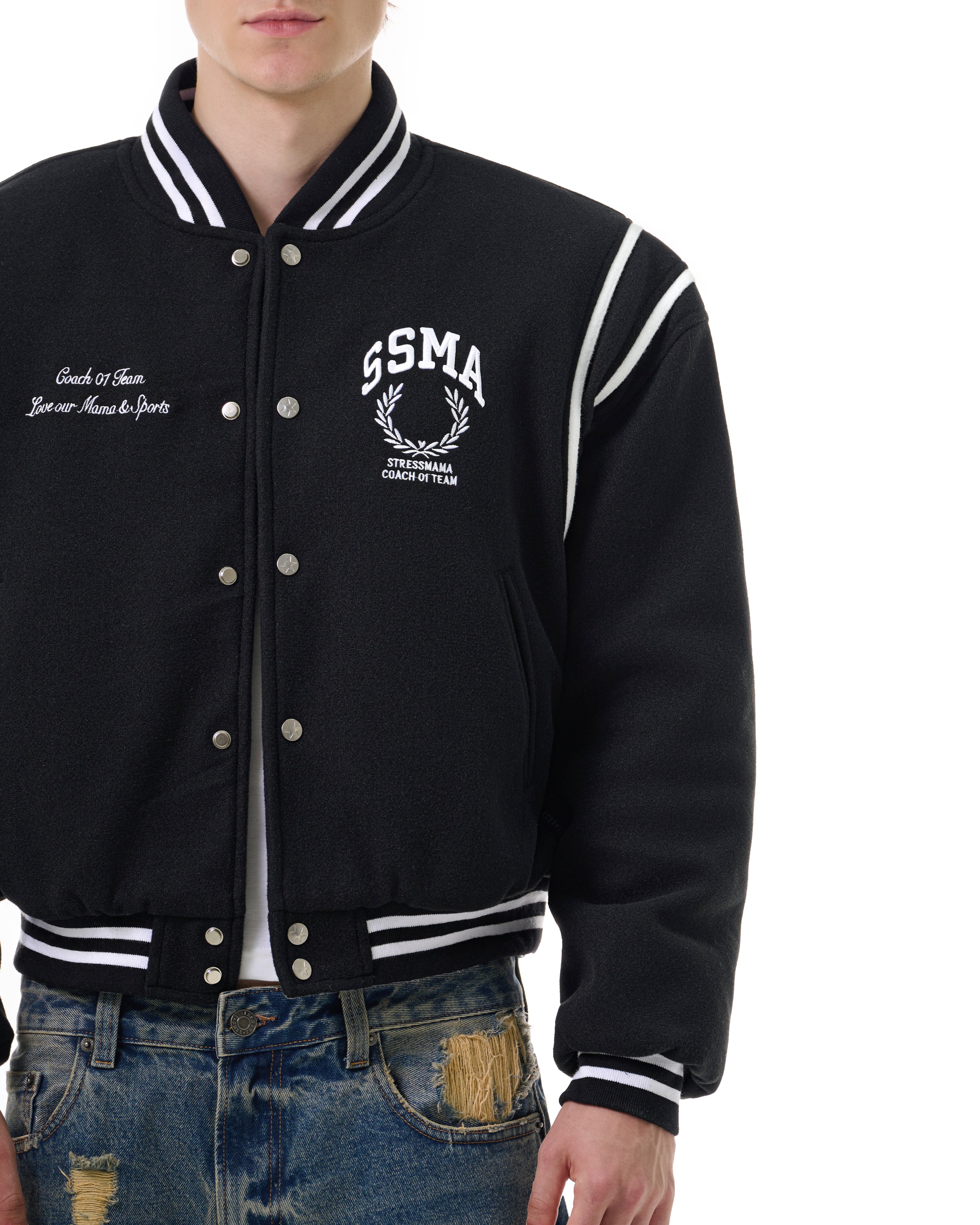 FW25 VARSITY JACKET - BLACK