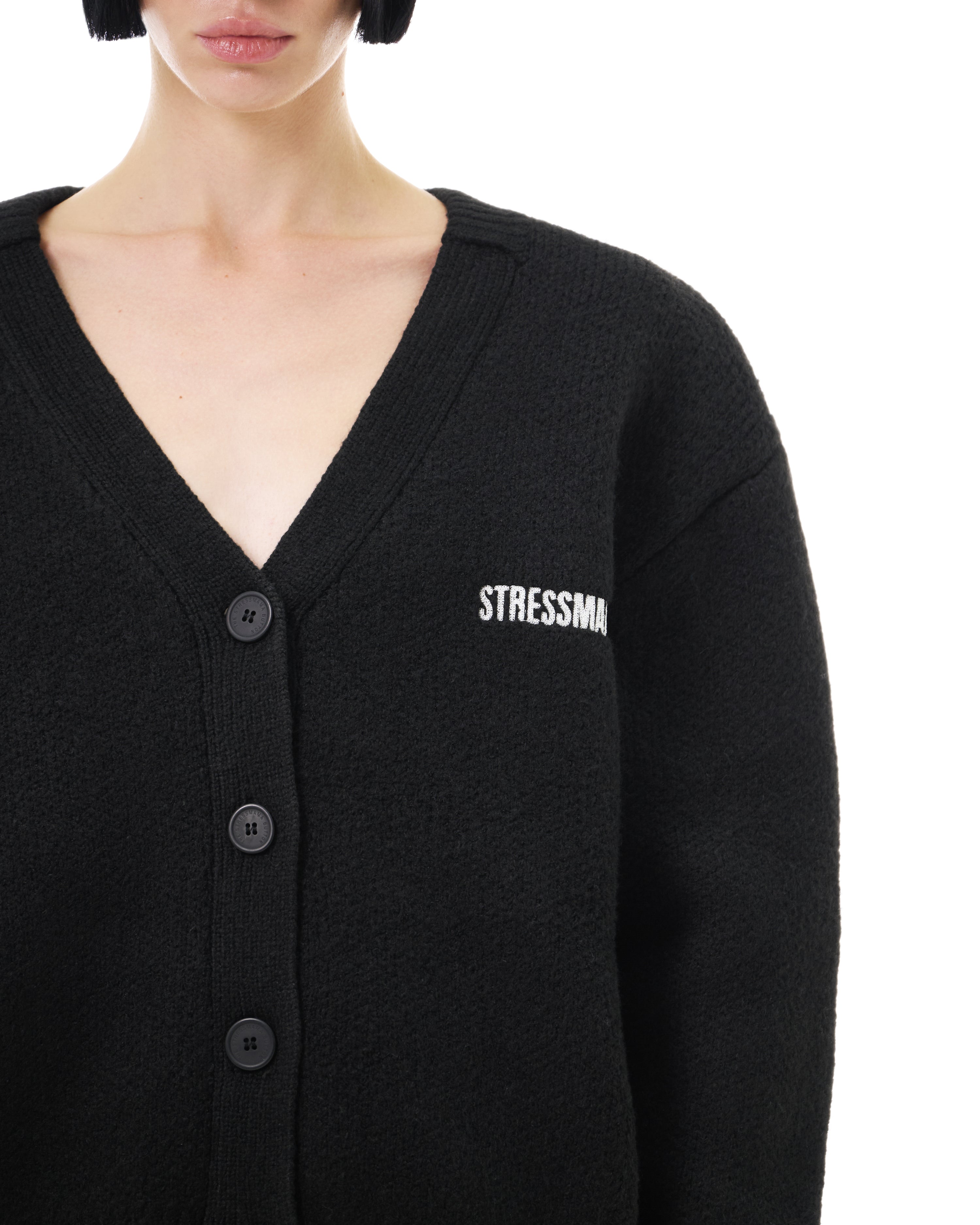 FW25 HOSM CARDIGAN - BLACK