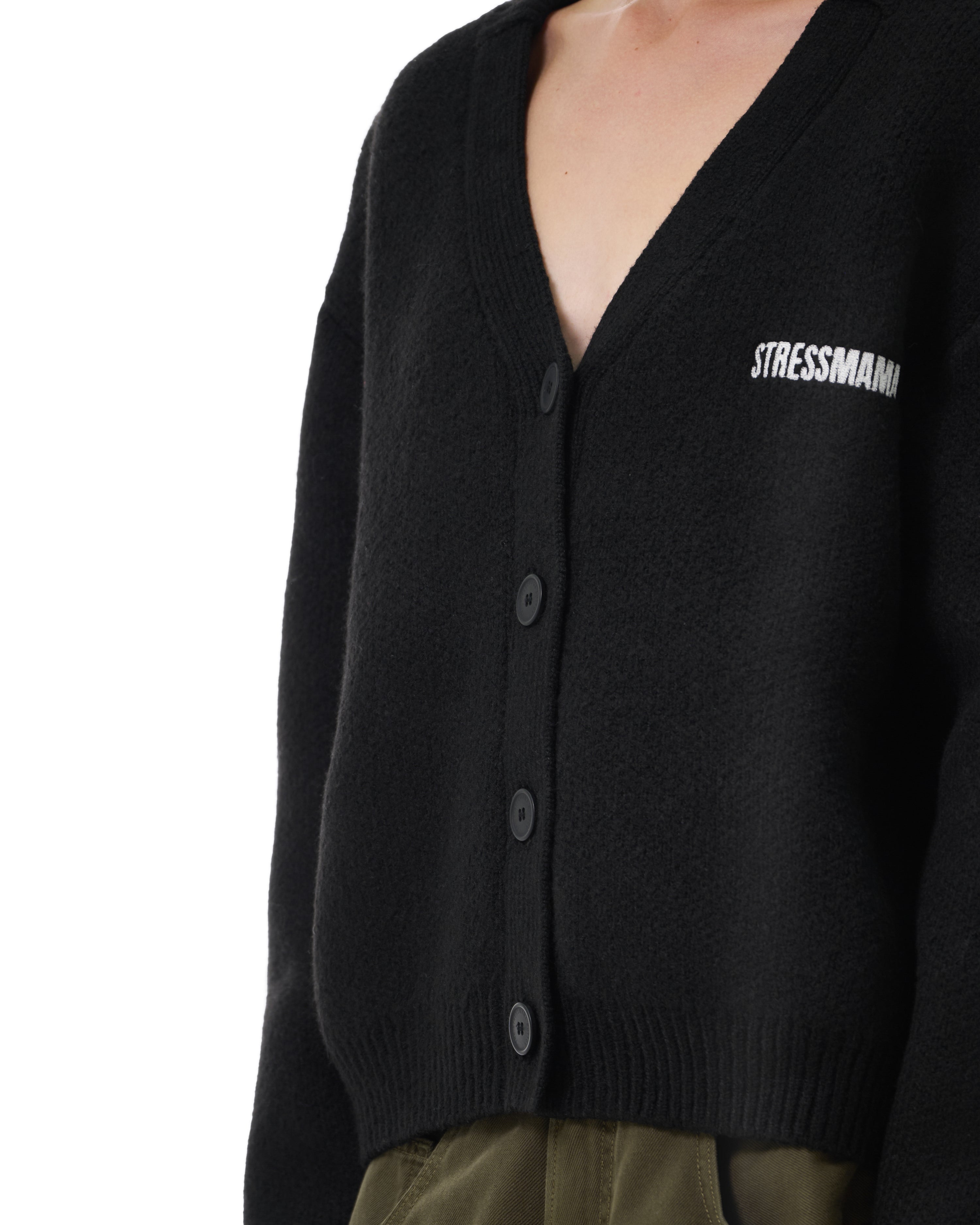 FW25 HOSM CARDIGAN - BLACK