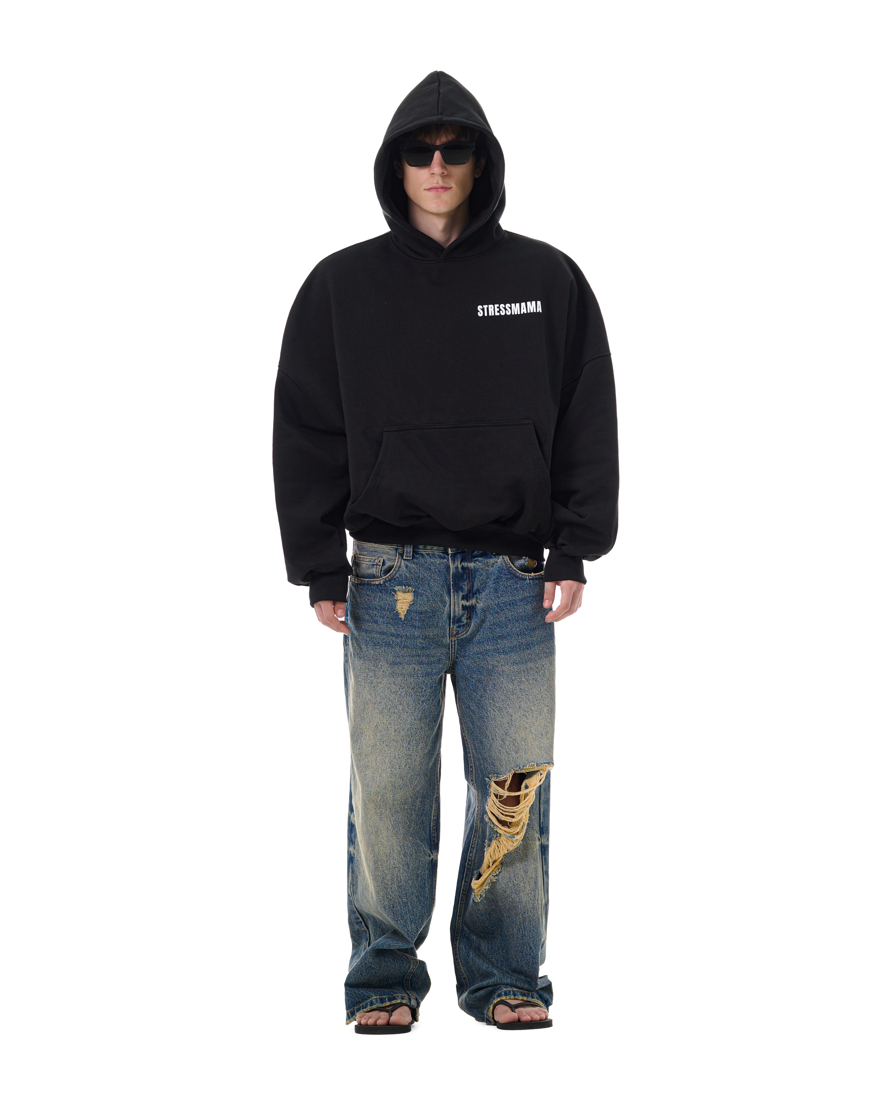 FW25 LOGO HOODIE - BLACK