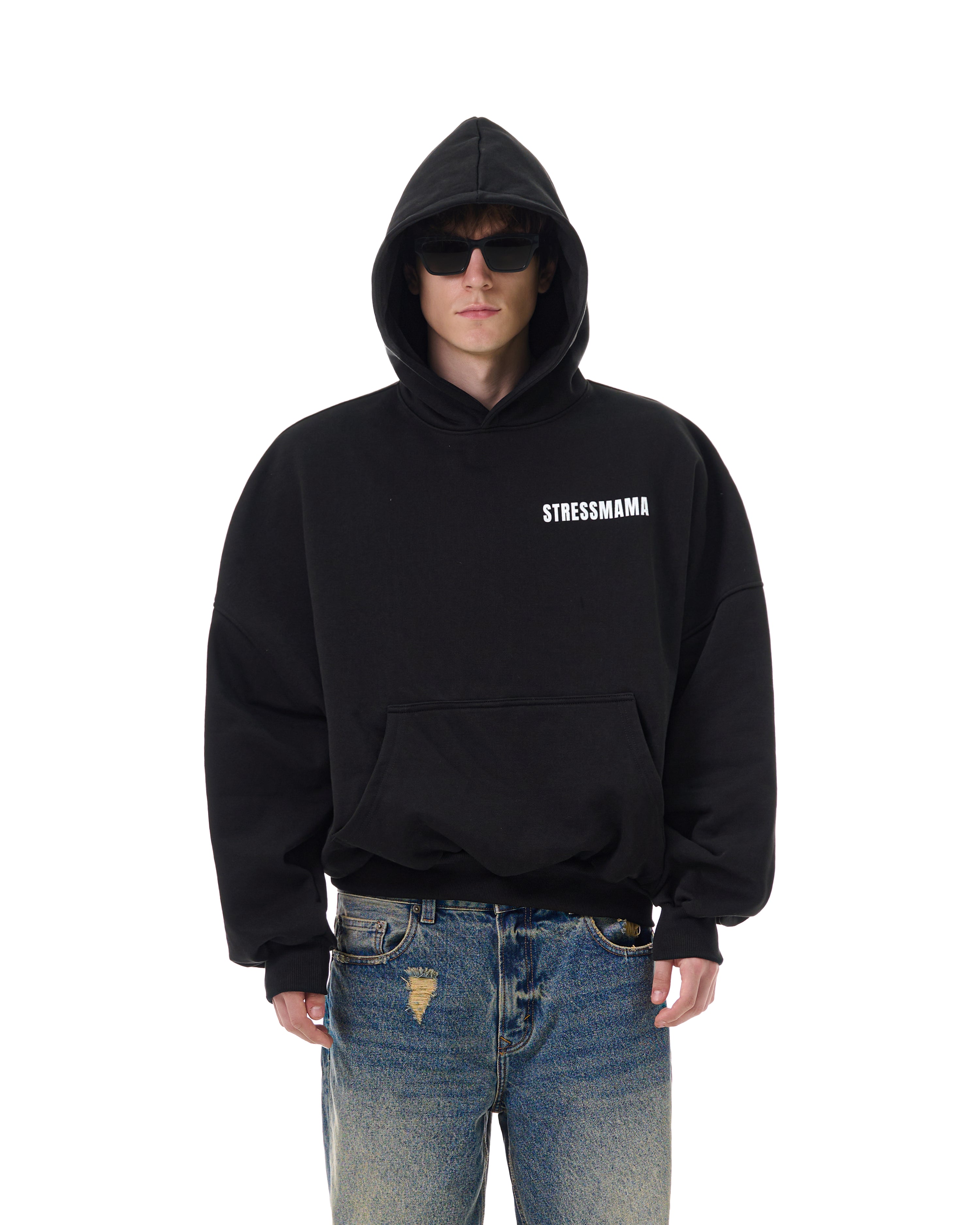 FW25 LOGO HOODIE - BLACK