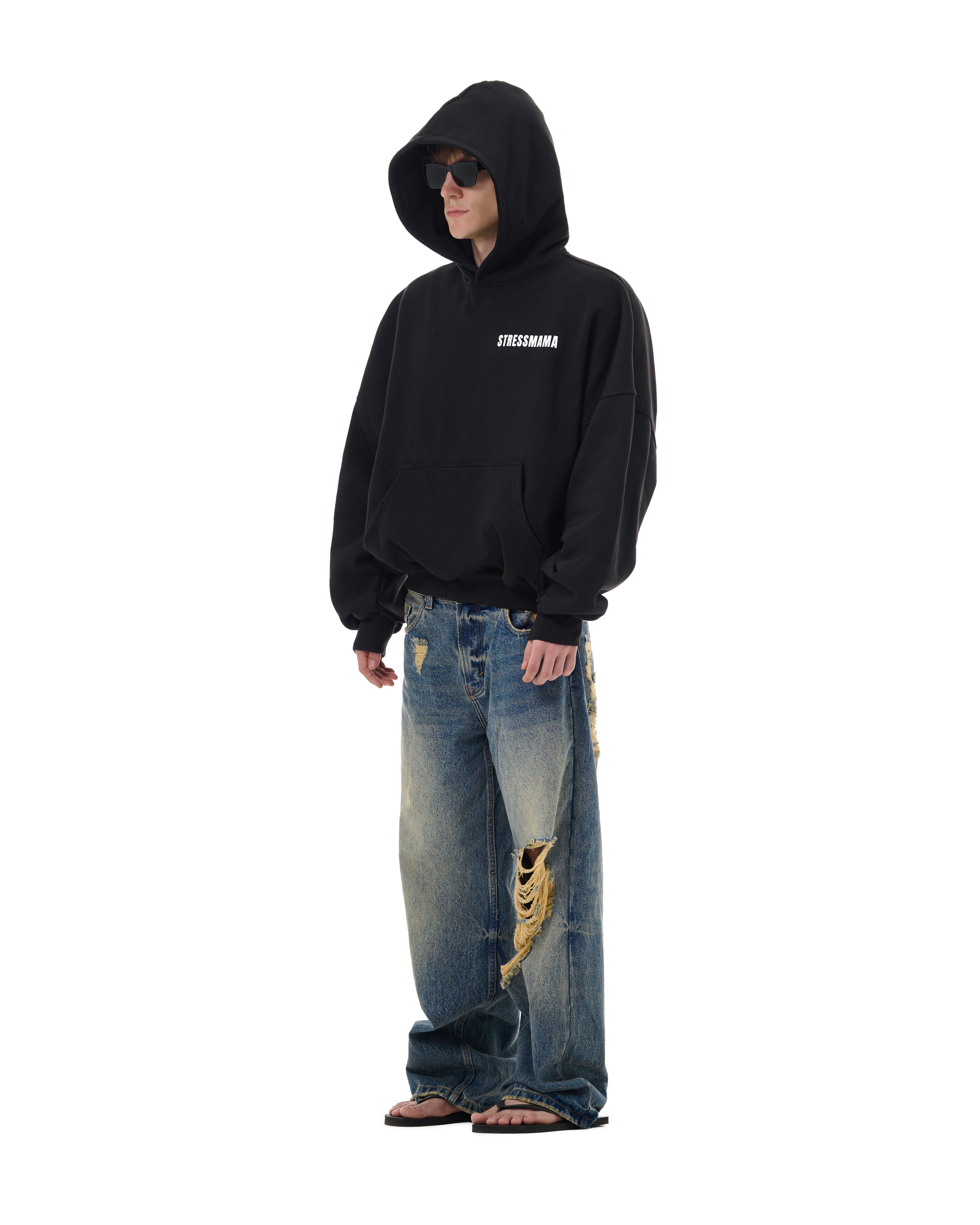 FW25 LOGO HOODIE - BLACK