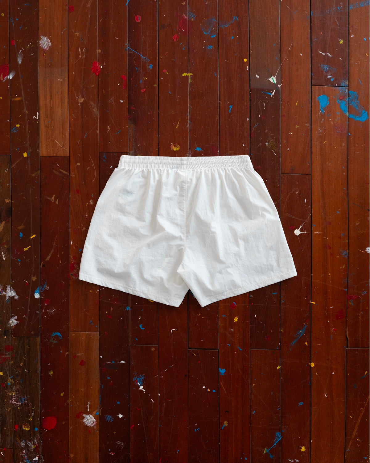 STRESSMAMA FLOATING TRACK SHORTS - WHITE