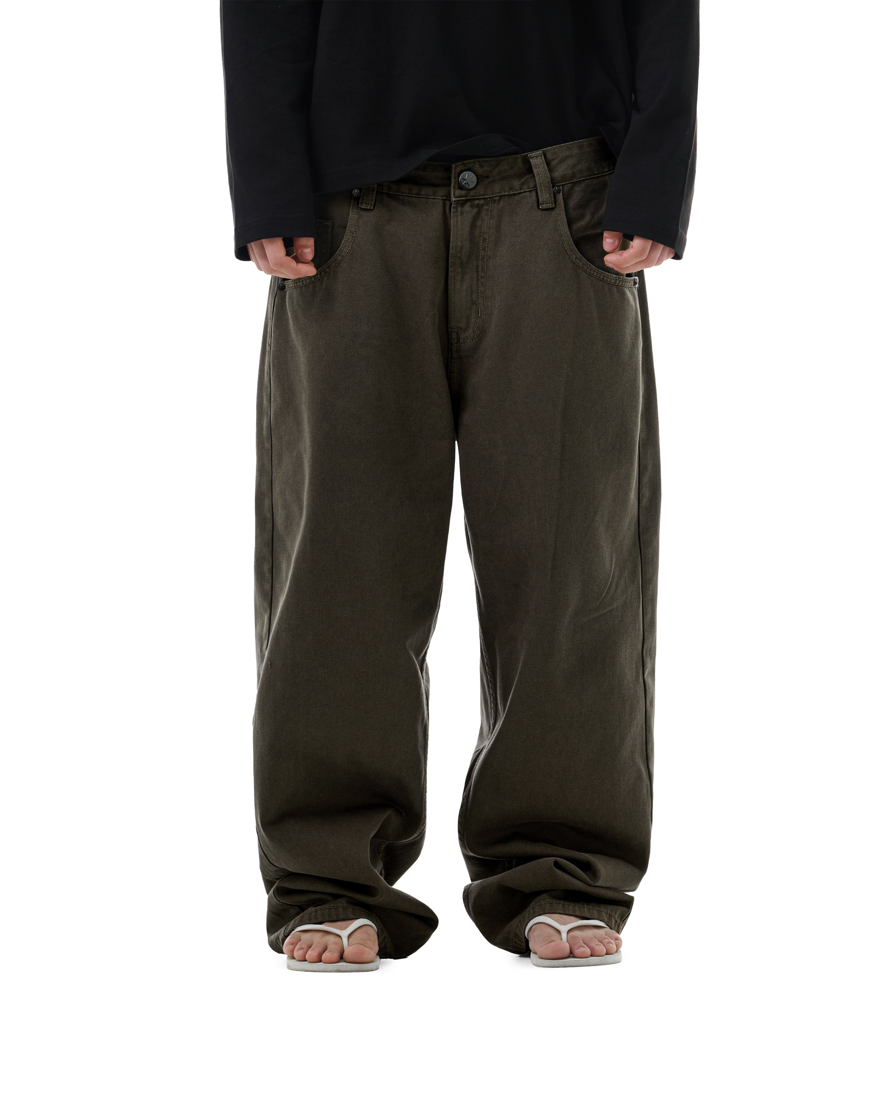 FW25 PLAIN JEANS - BROWN