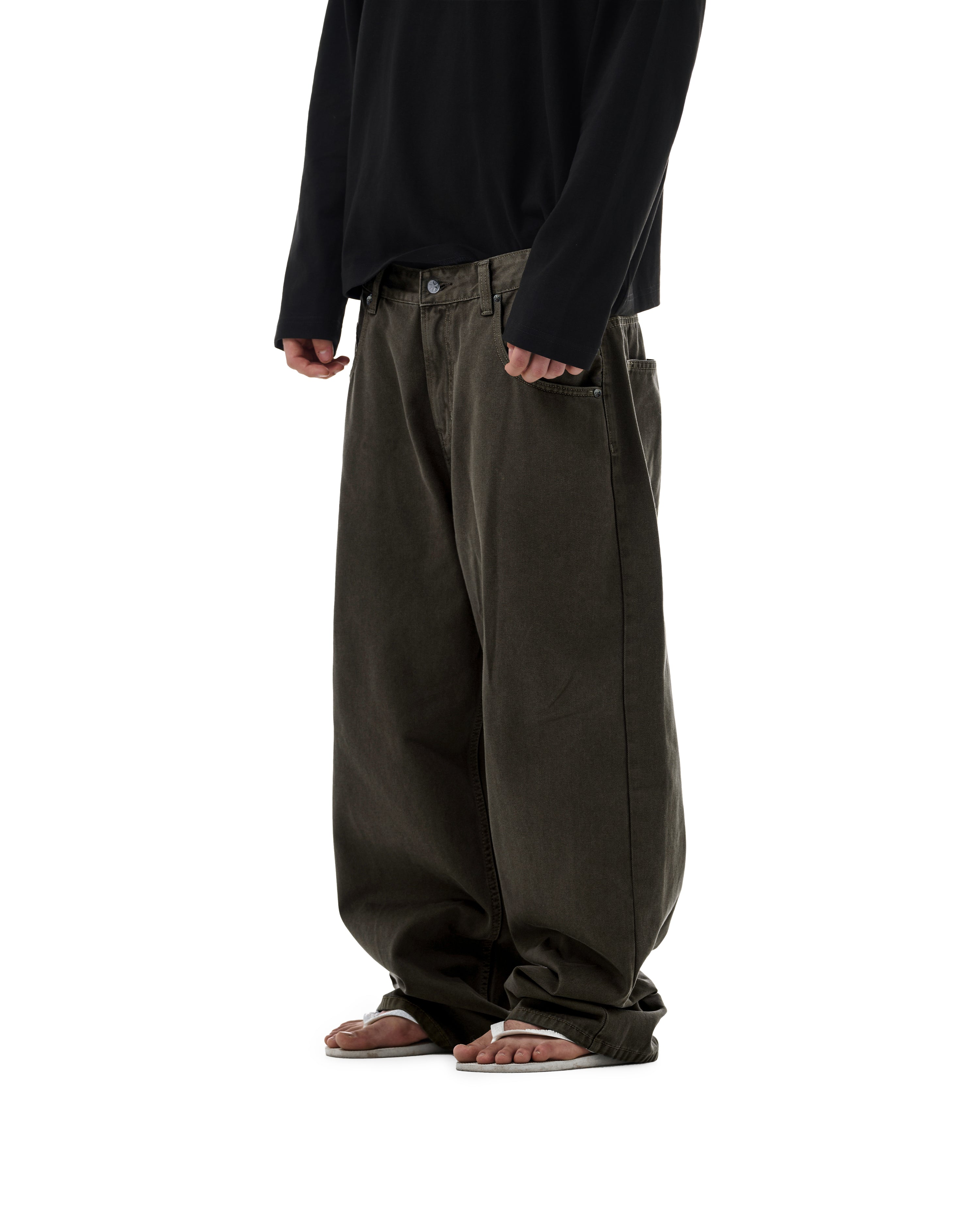 FW25 PLAIN JEANS - BROWN