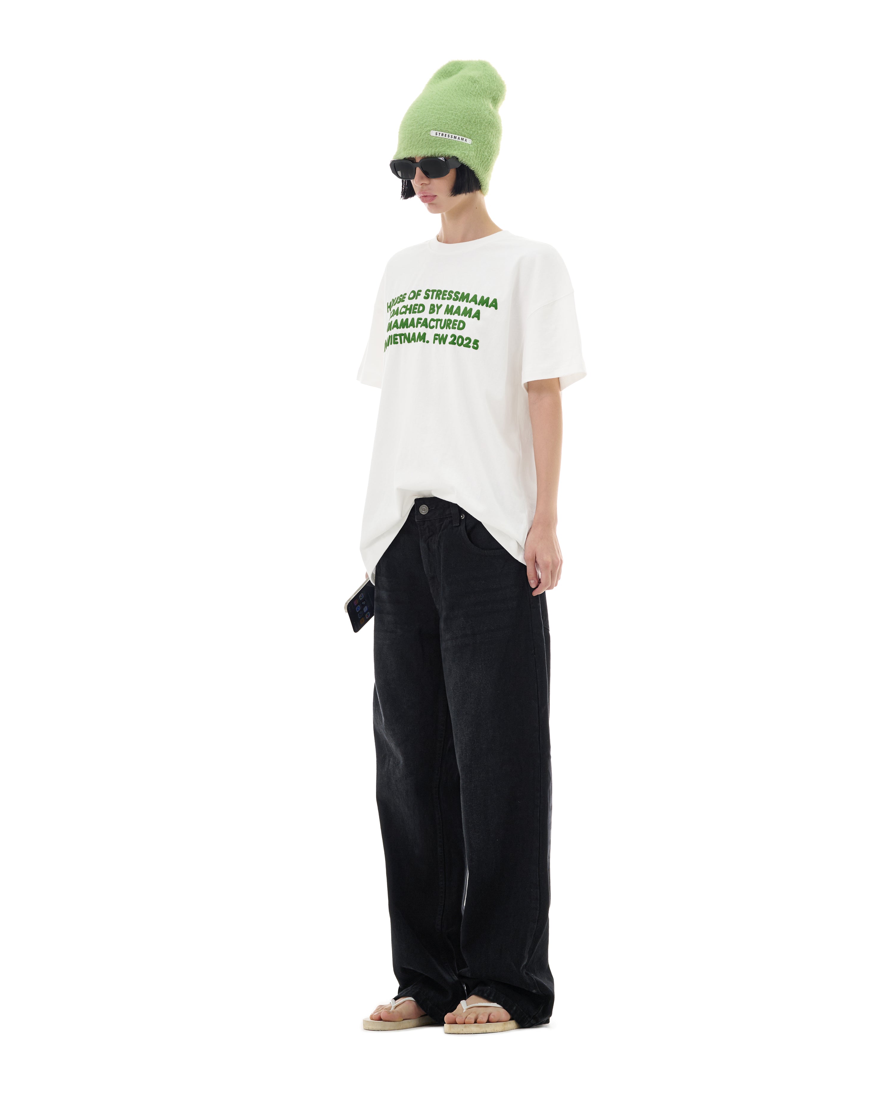 FW25 TEXT T-SHIRT - WHITE