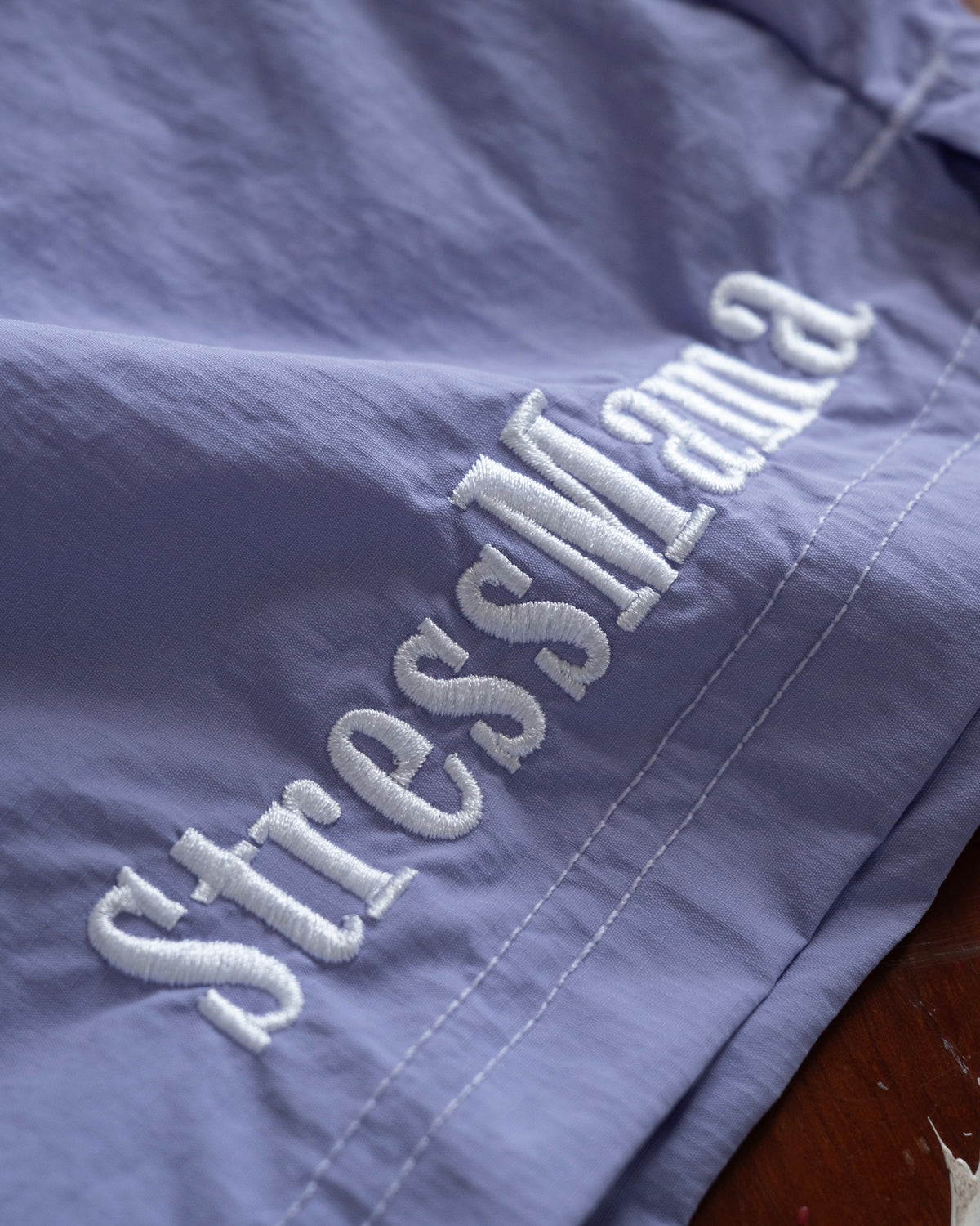 STRESSMAMA FLOATING TRACK SHORTS - PURPLE