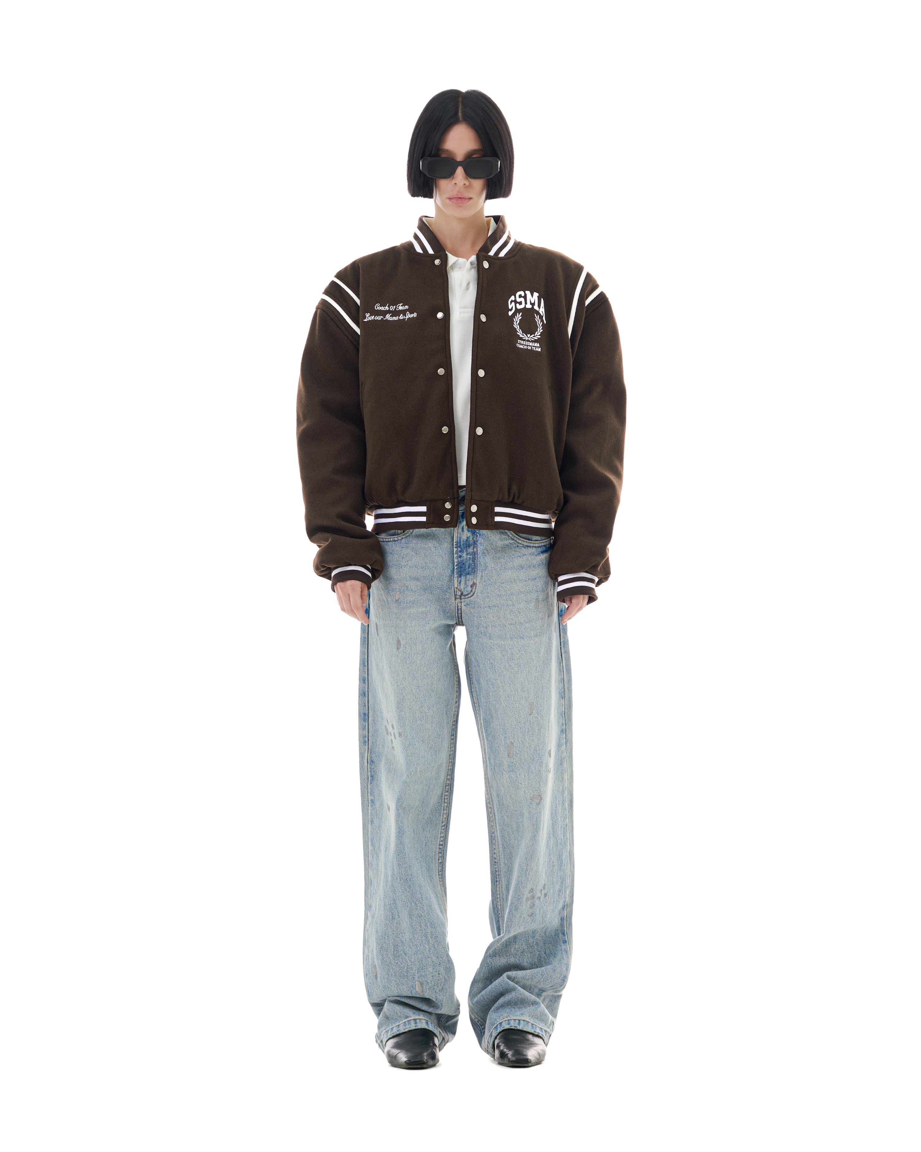 FW25 VARSITY JACKET - BROWN