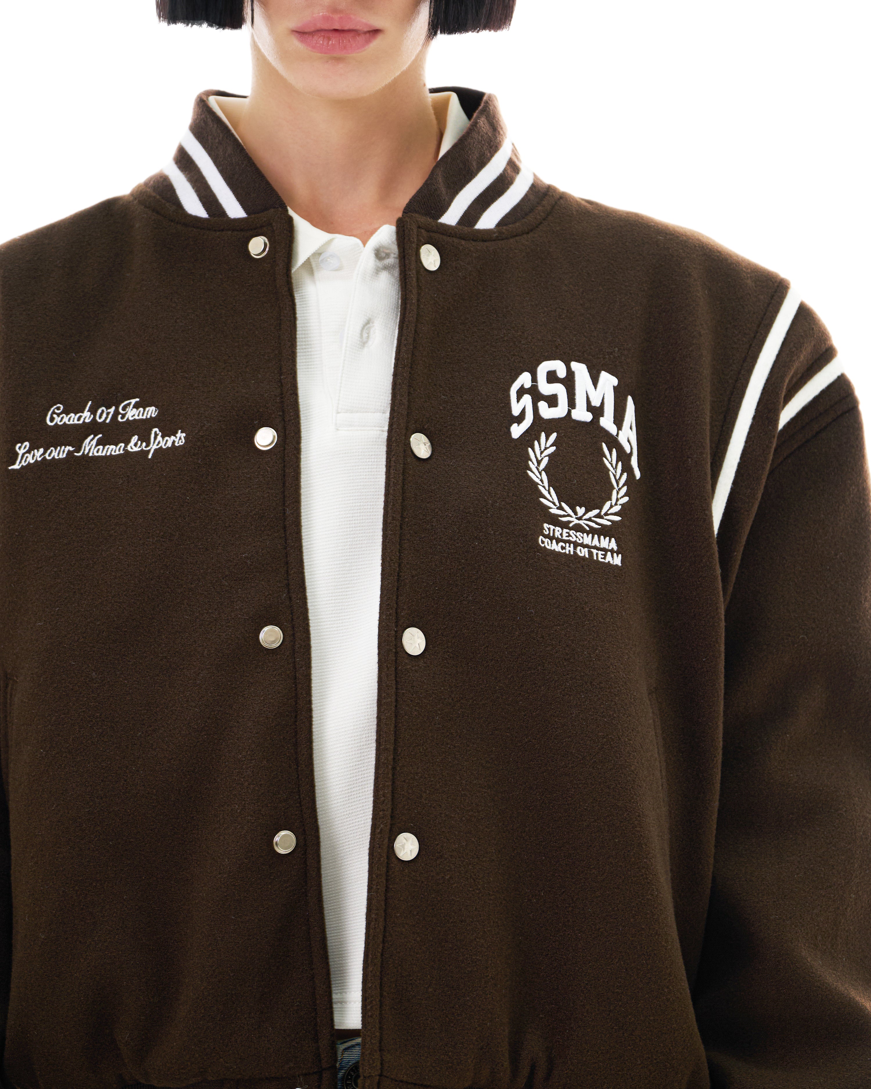 FW25 VARSITY JACKET - BROWN