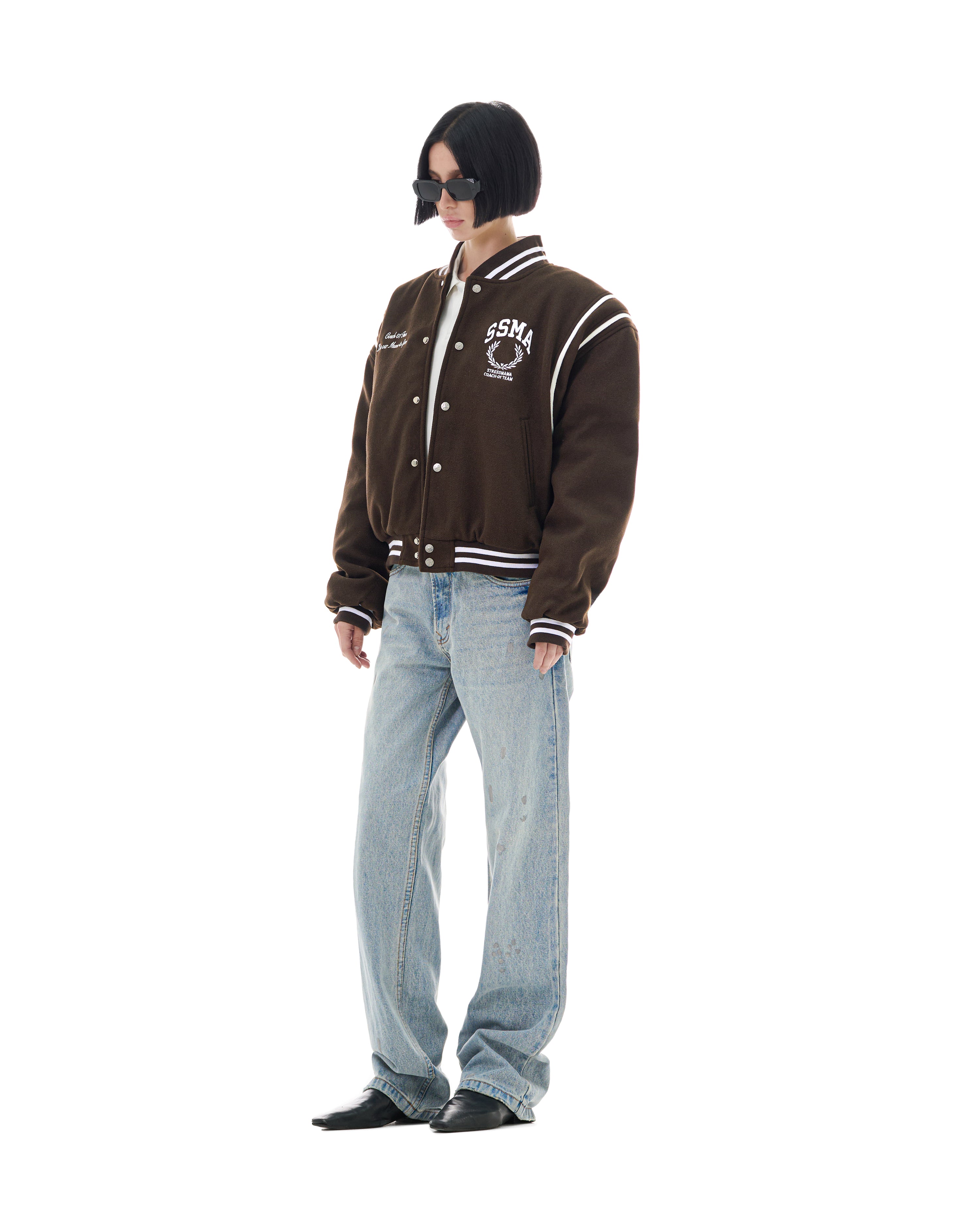 FW25 VARSITY JACKET - BROWN