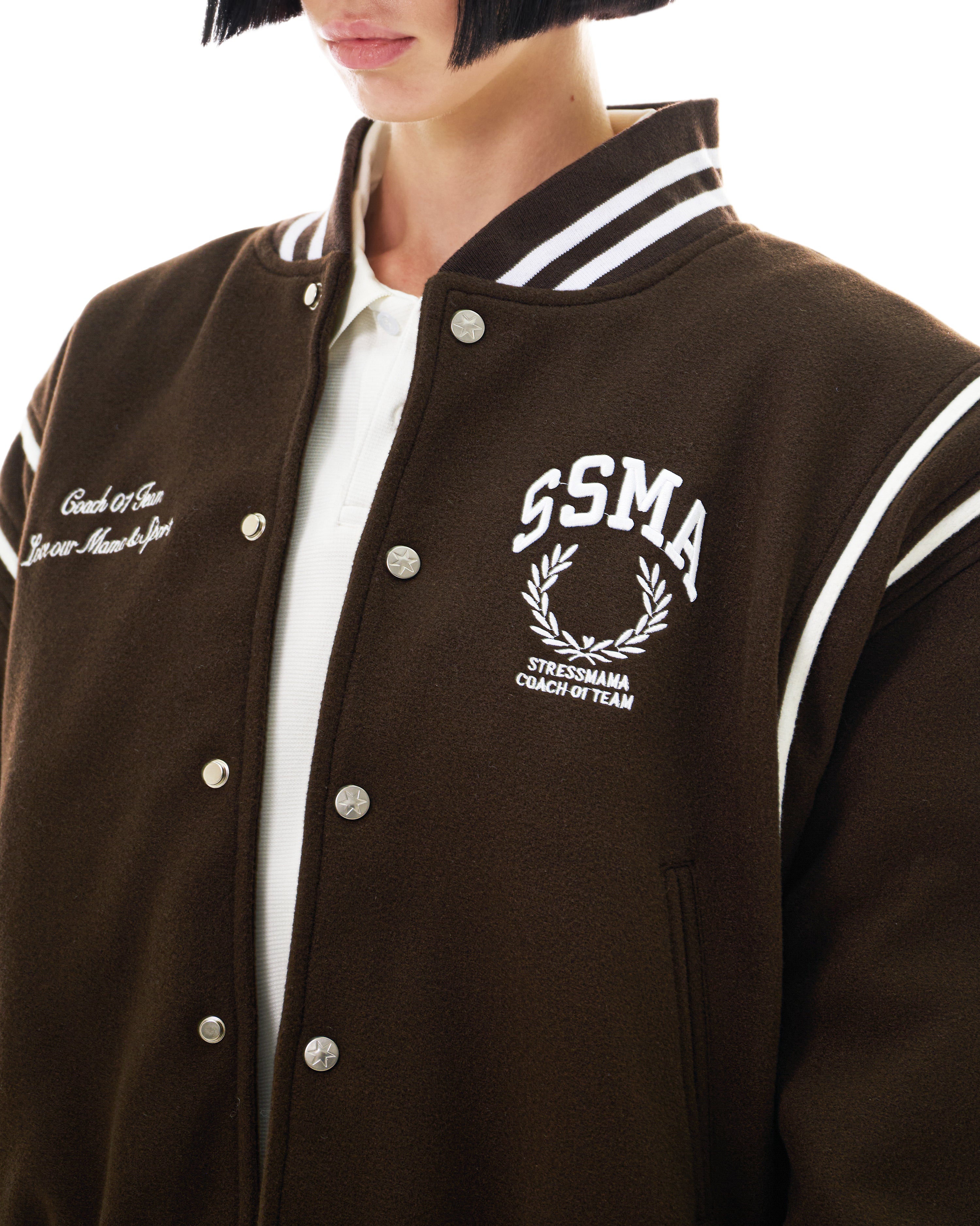 FW25 VARSITY JACKET - BROWN